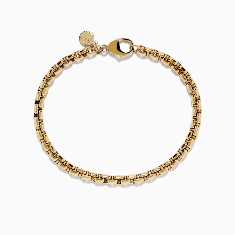 Men's 14K Yellow Gold Chain Bracelet 8.25" sold by Effy