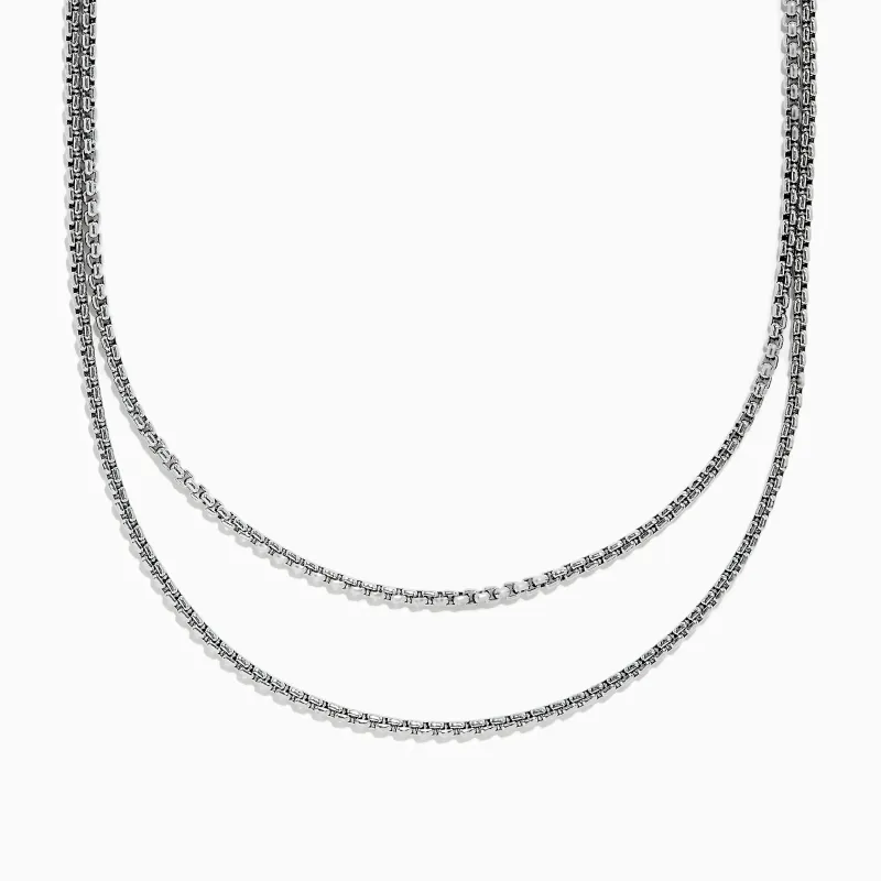 Men's 925 Sterling Silver Chain Necklace sold by Effy