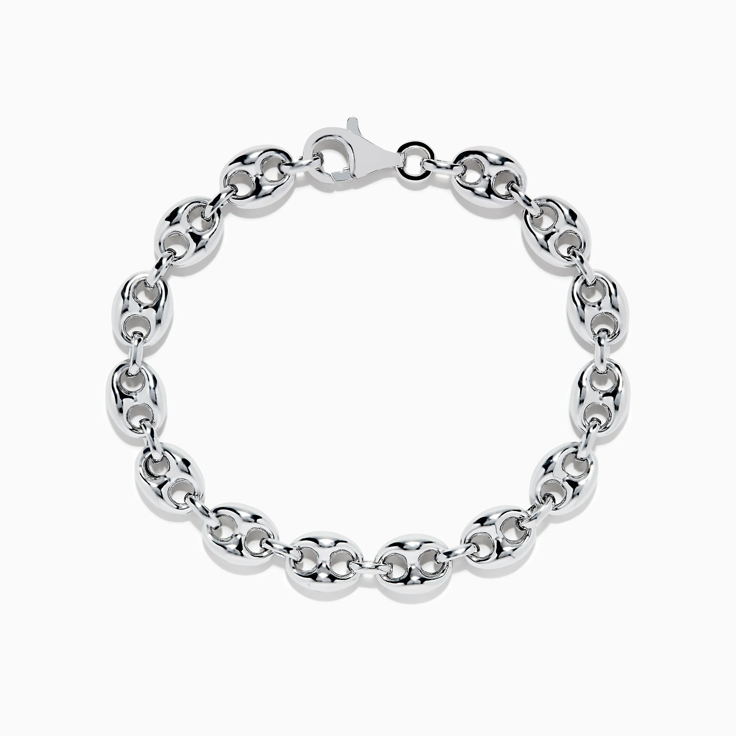Men's 925 Sterling Silver Puffed Mariner Link Chain Bracelet sold by Effy