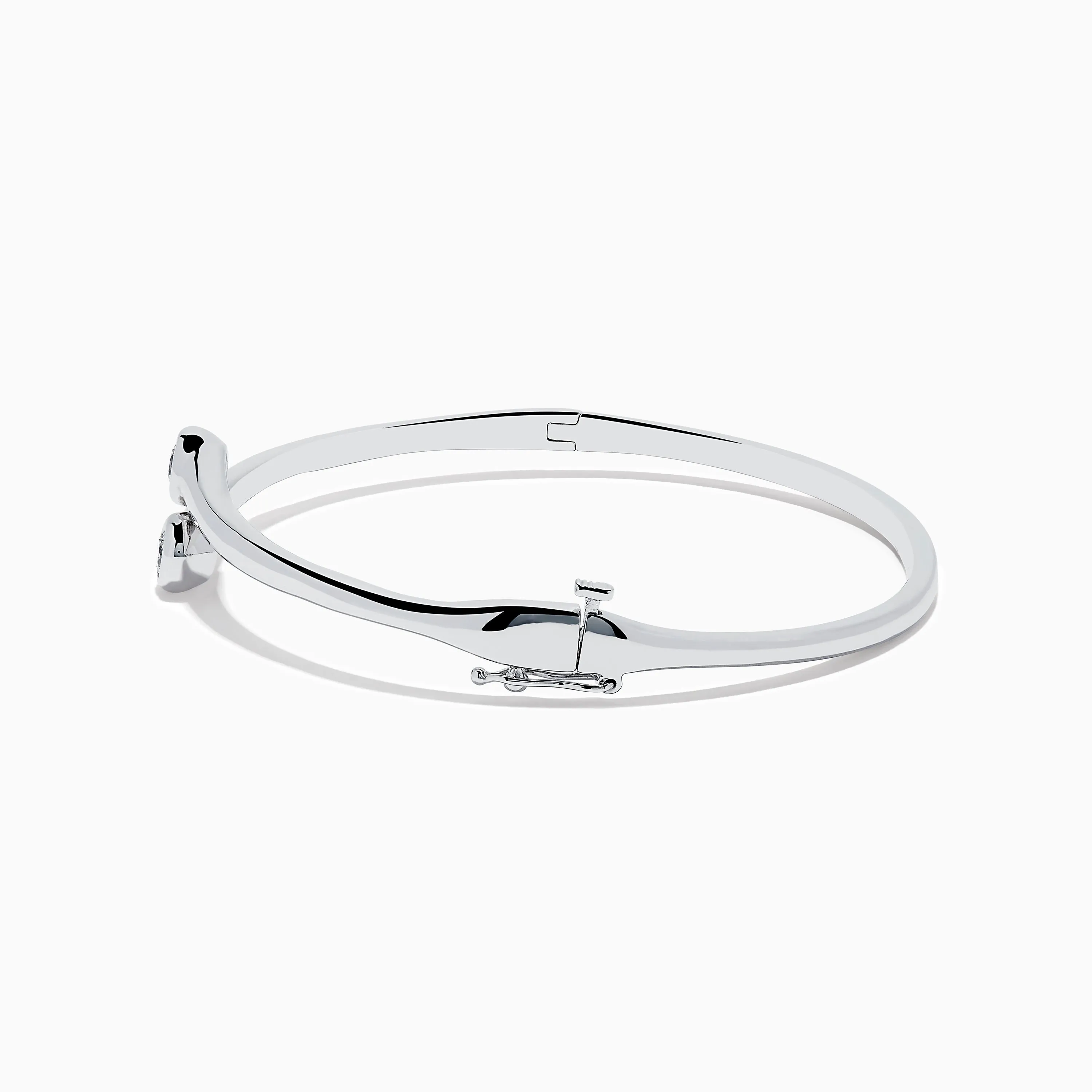 Pave Classica 14K White Gold Two-of-Us Diamond Bangle sold by Effy product image thumbnail 2