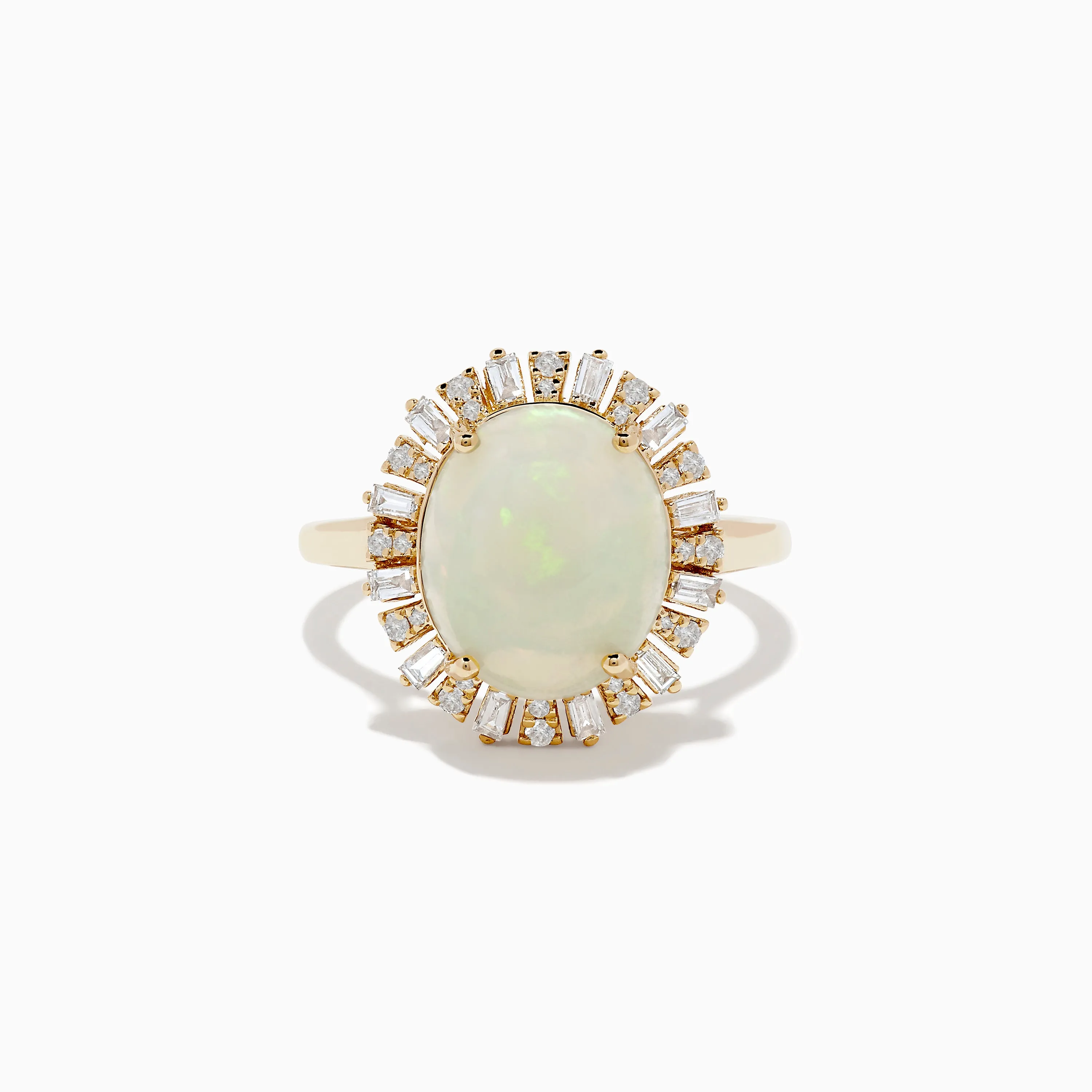 Aurora 14K Yellow Gold Opal Diamond Ring sold by Effy