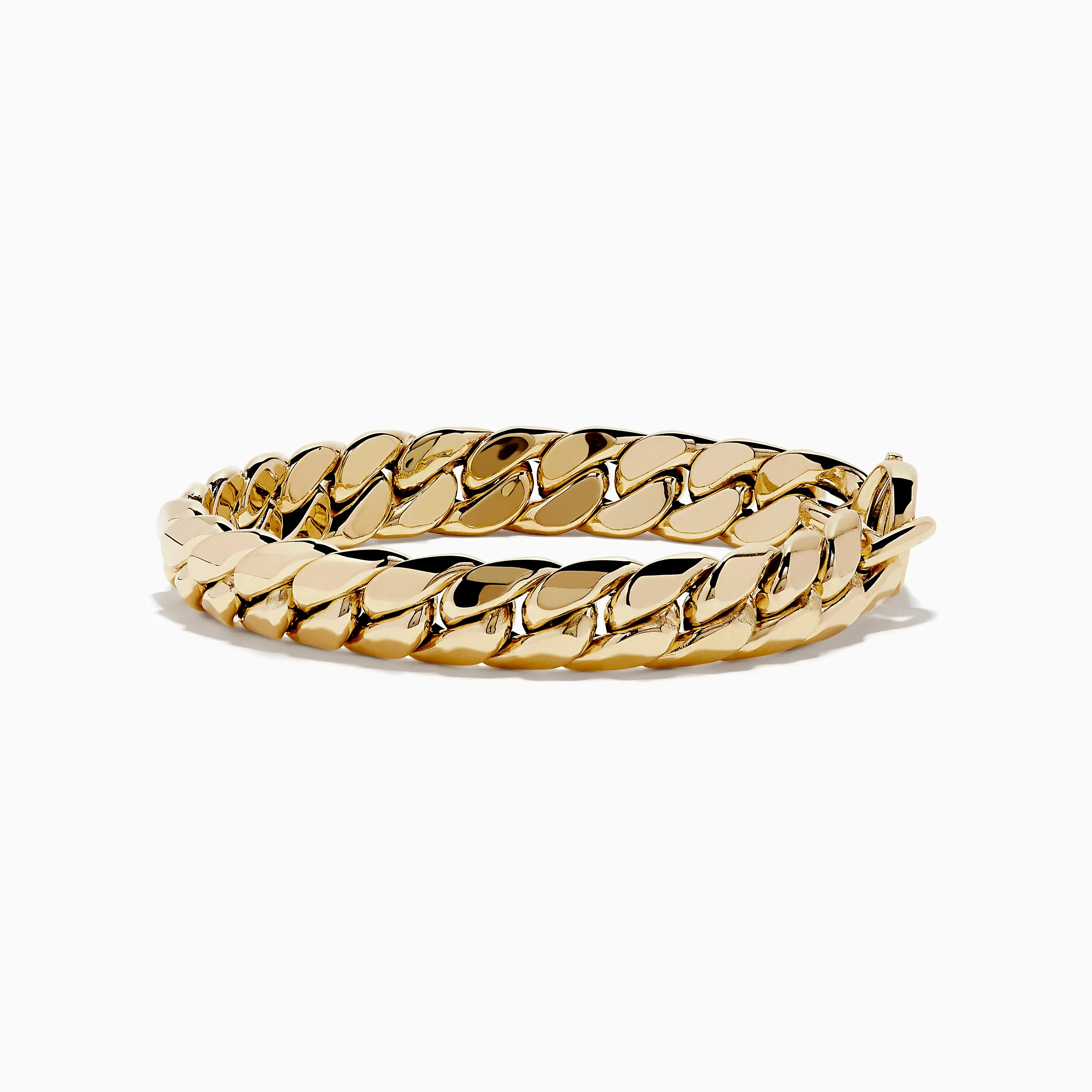 14K Yellow Gold Hollow Curb Chain Bracelet 7.5" sold by Effy product image thumbnail 2