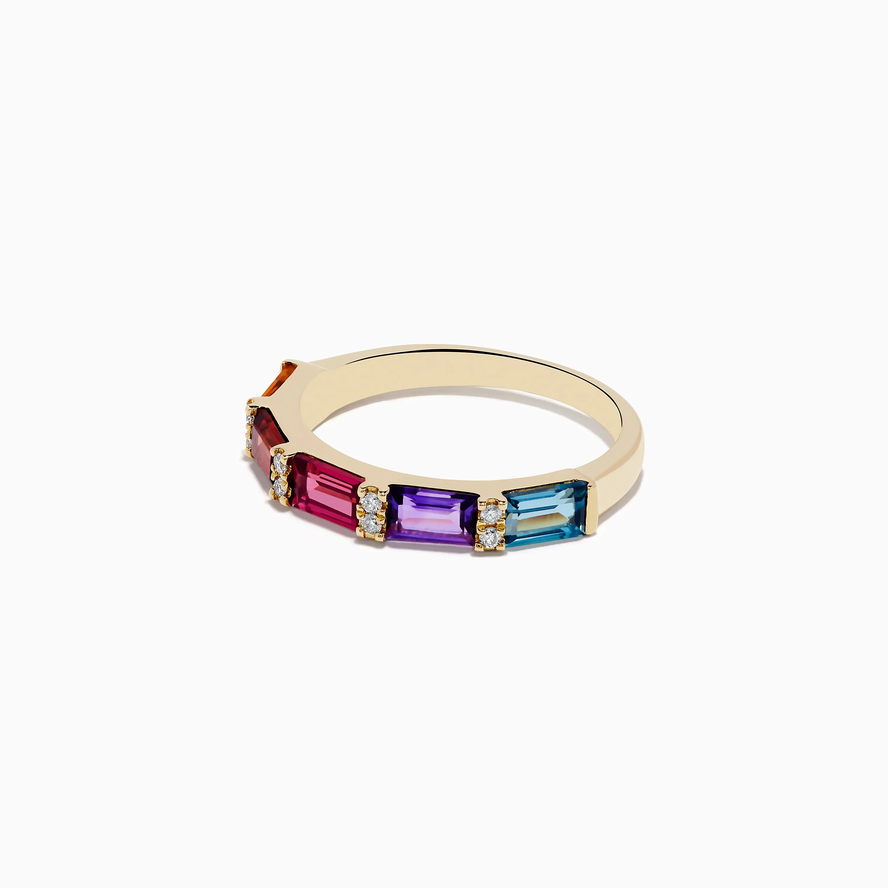Mosaic 14K Yellow Gold Multi Gemstone Ring sold by Effy product image thumbnail 2