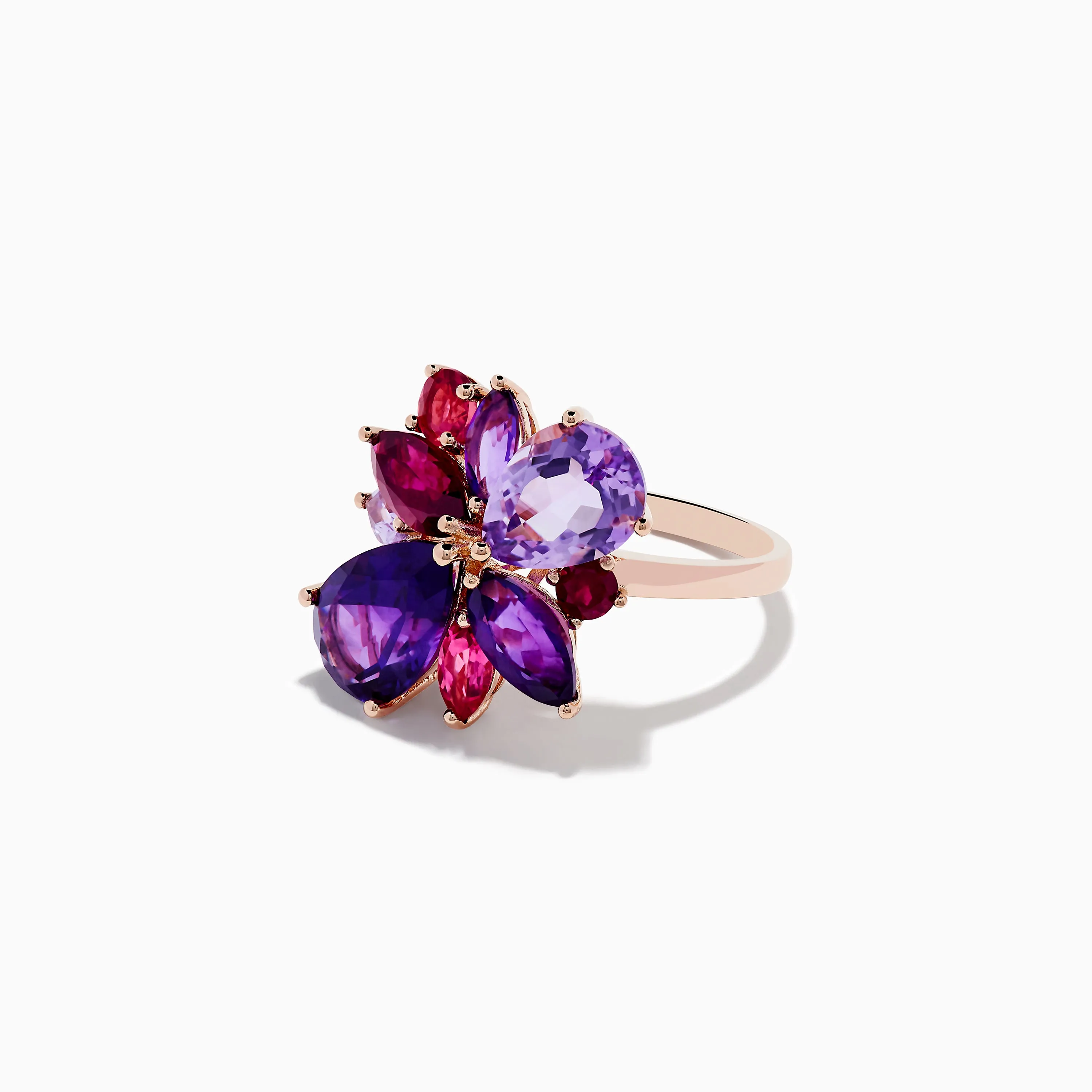 14K Rose Purple and Pink Amethyst, Rhodolite, and Pink Tourmaline Ring sold by Effy product image thumbnail 2