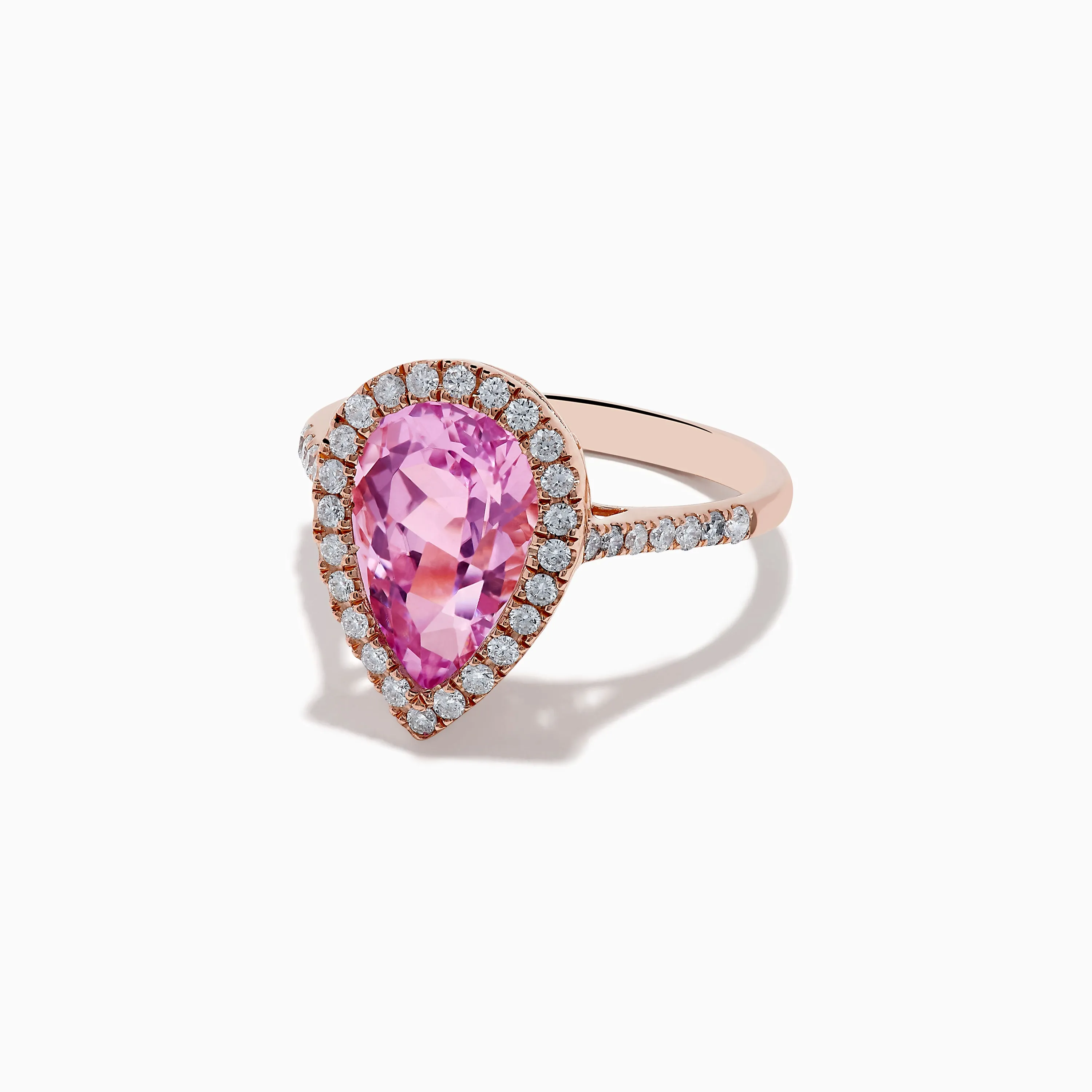 14K Rose Gold Kunzite and Diamond Ring sold by Effy product image thumbnail 2