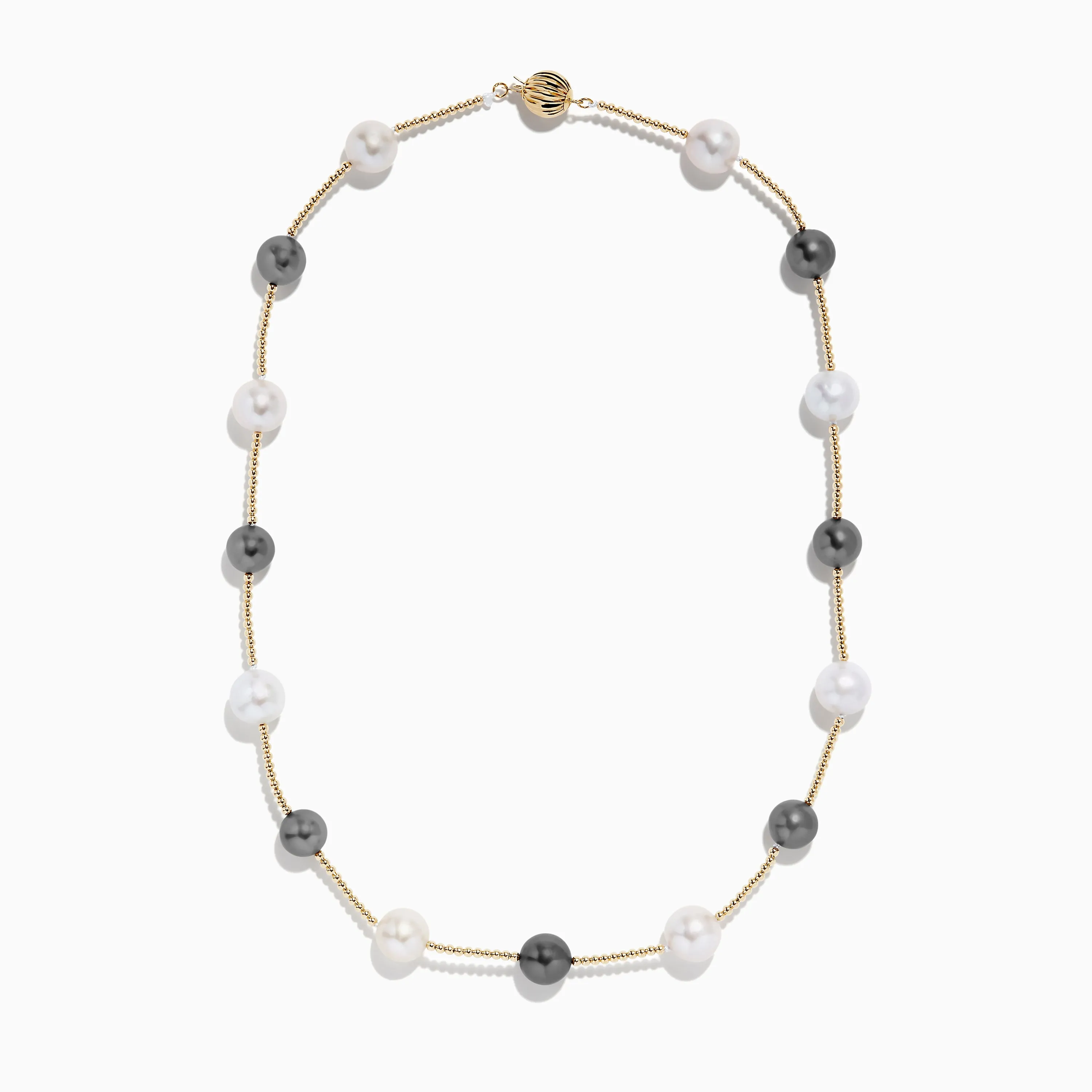 14K Yellow Gold Tahitian and Fresh Water Pearl Necklace sold by Effy product image thumbnail 2