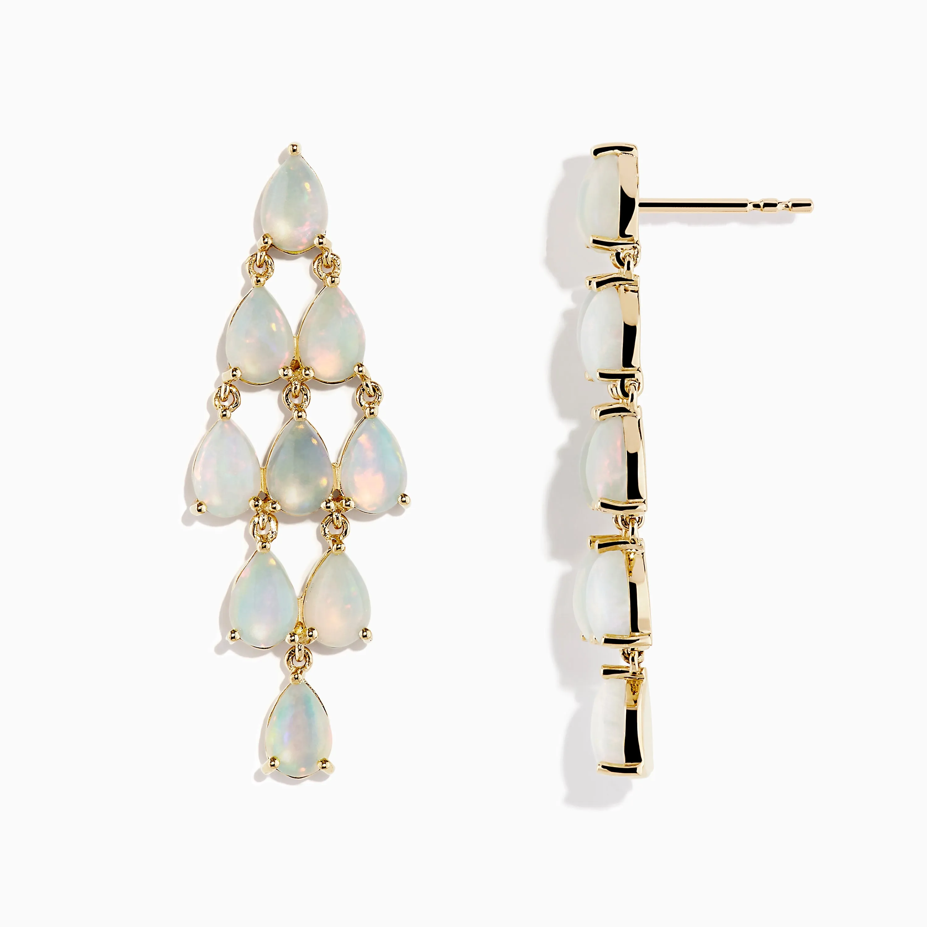 Aurora 14K Yellow Gold Opal Earrings sold by Effy product image thumbnail 2
