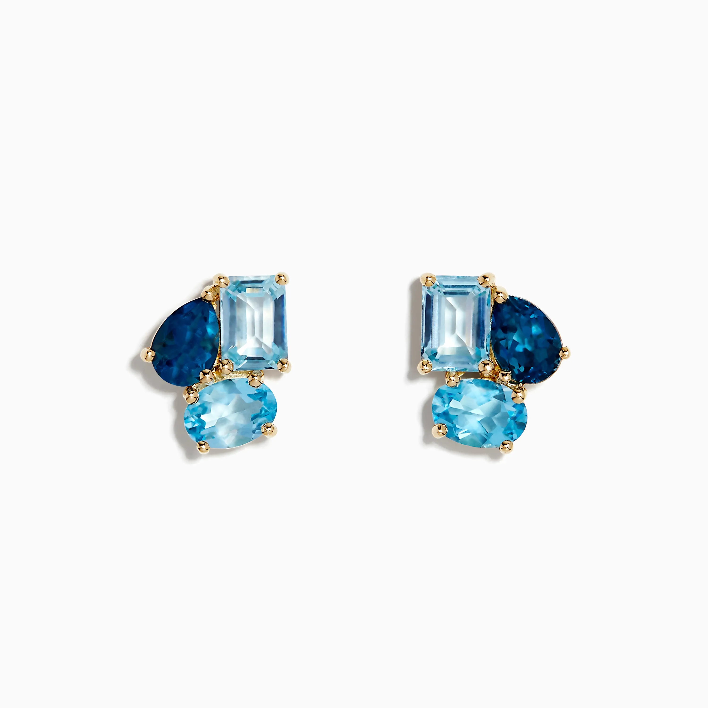 Ocean Bleu 14K Yellow Gold Sky, London, and Blue Topaz Earrings sold by Effy