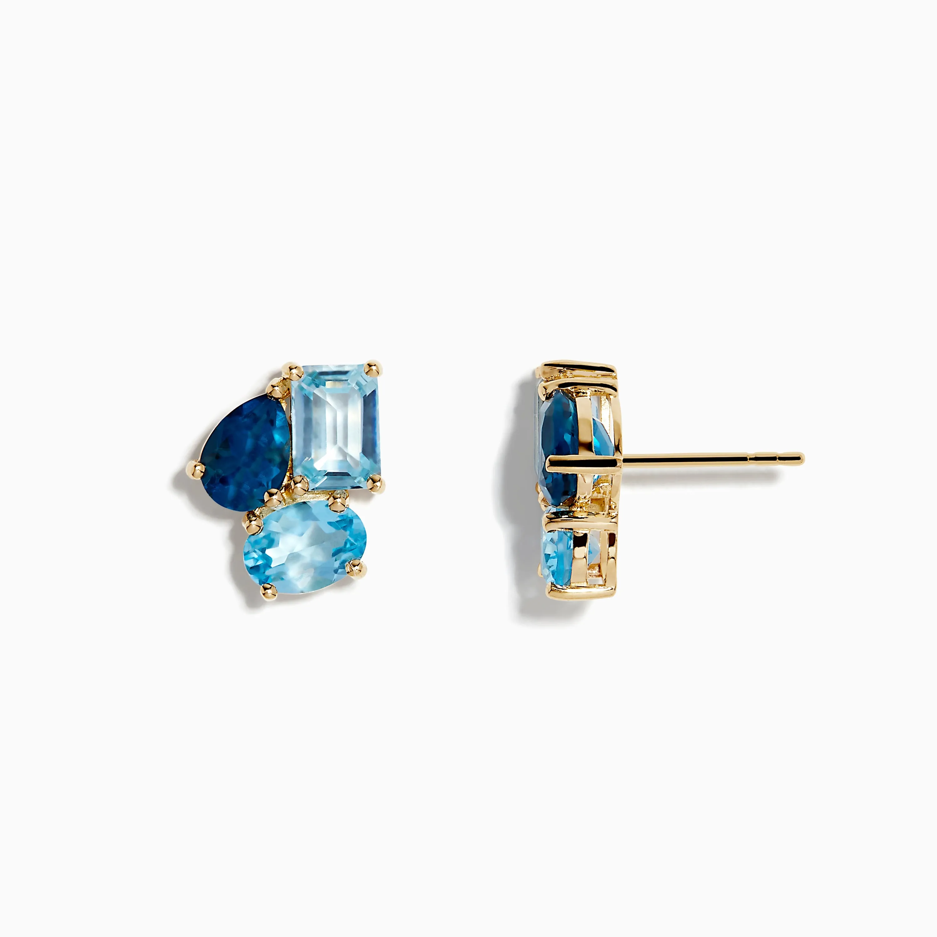Ocean Bleu 14K Yellow Gold Sky, London, and Blue Topaz Earrings sold by Effy product image thumbnail 2