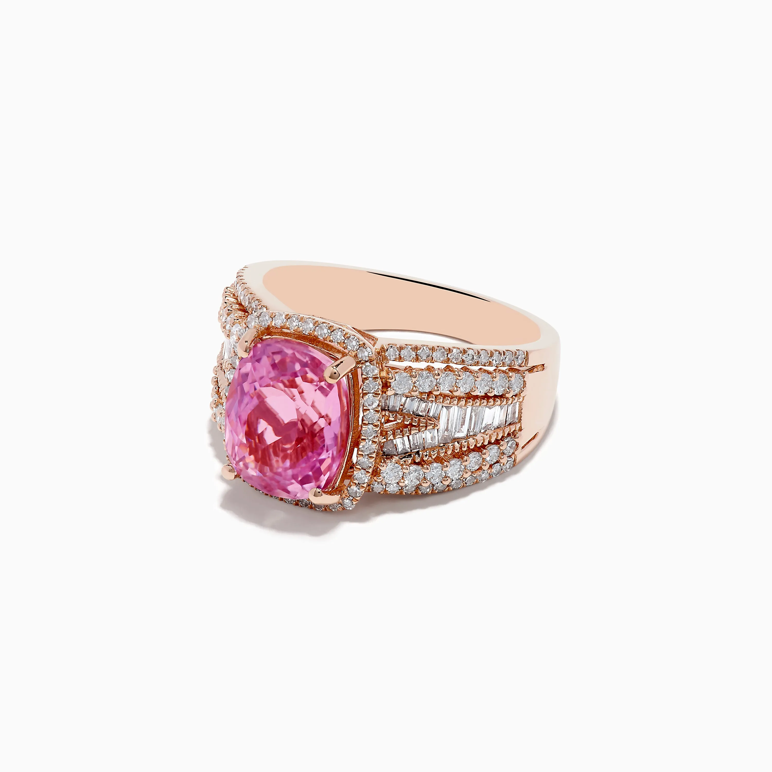 14K Rose Gold Kunzite and Diamond Ring sold by Effy product image thumbnail 2