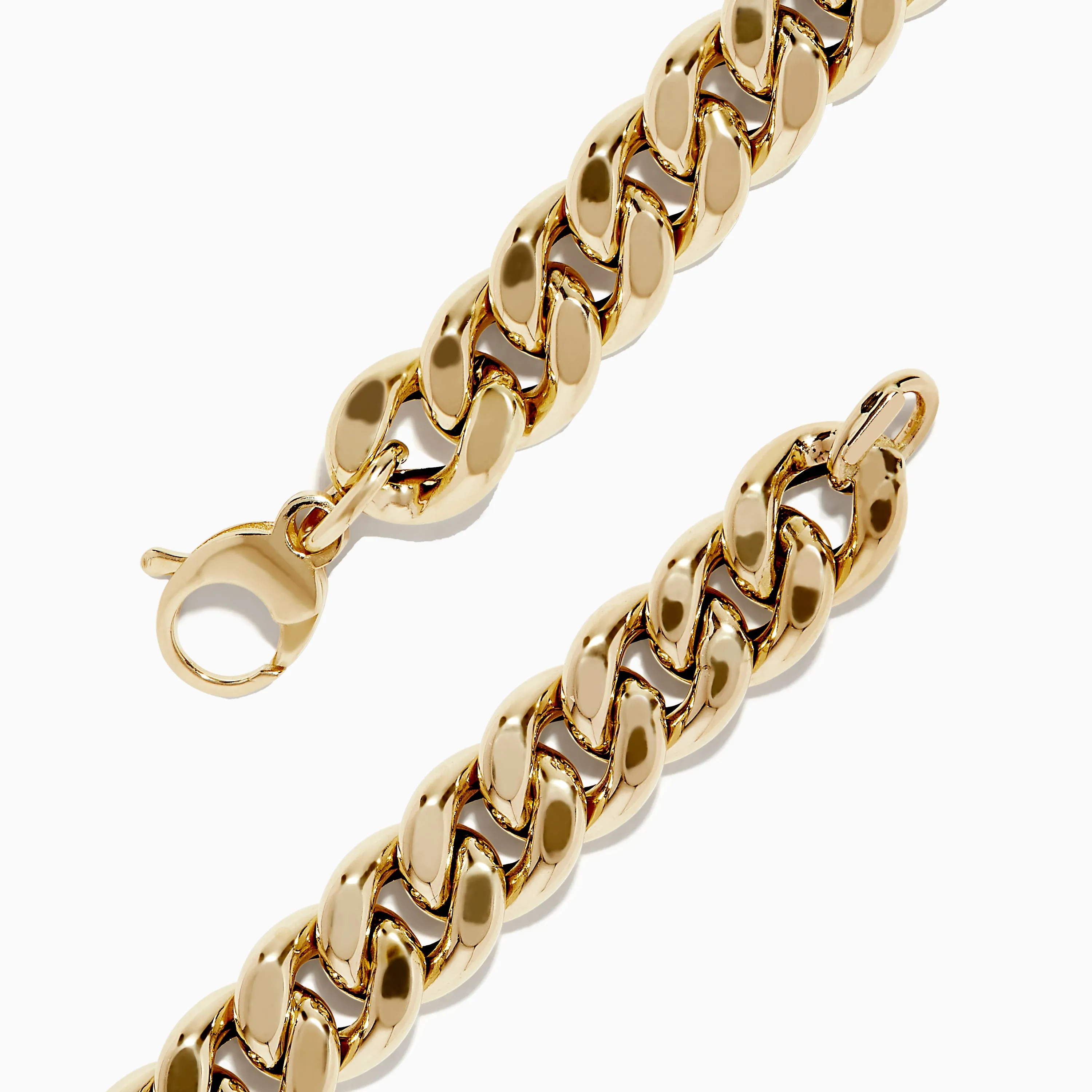 14K Yellow Gold Hollow Curb Chain Bracelet 7.5" sold by Effy product image thumbnail 2