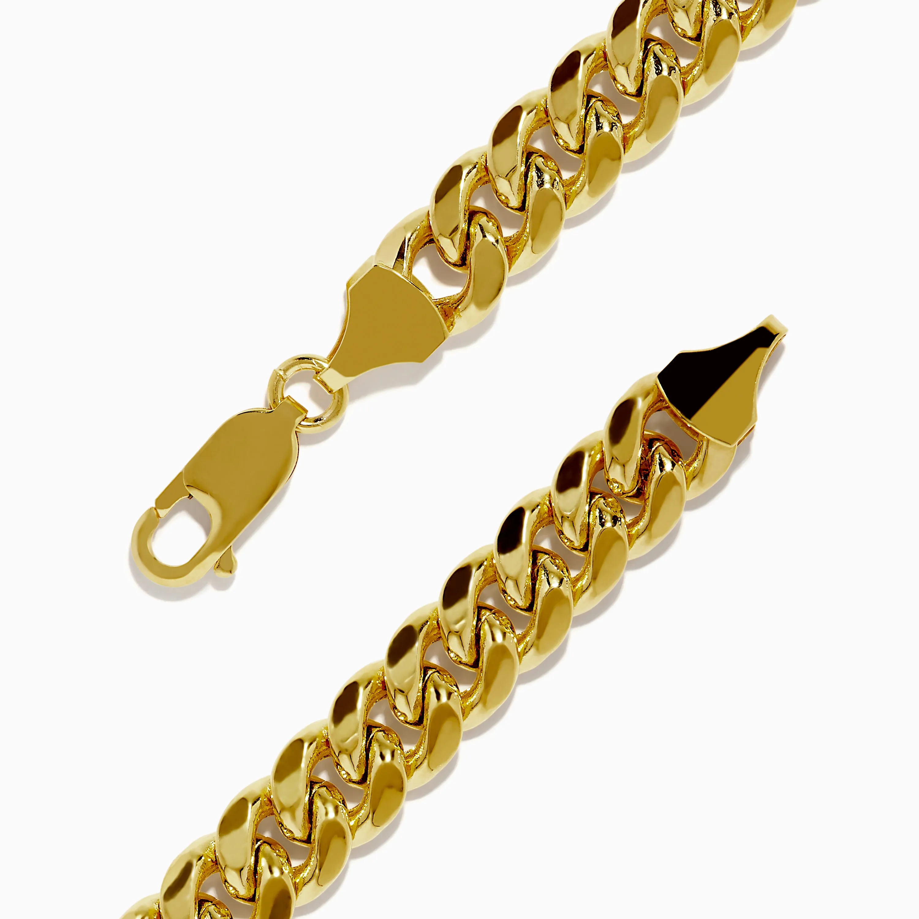 Men's 14K Yellow Gold Hollow Curb Chain Link Bracelet 8.5" sold by Effy product image thumbnail 2