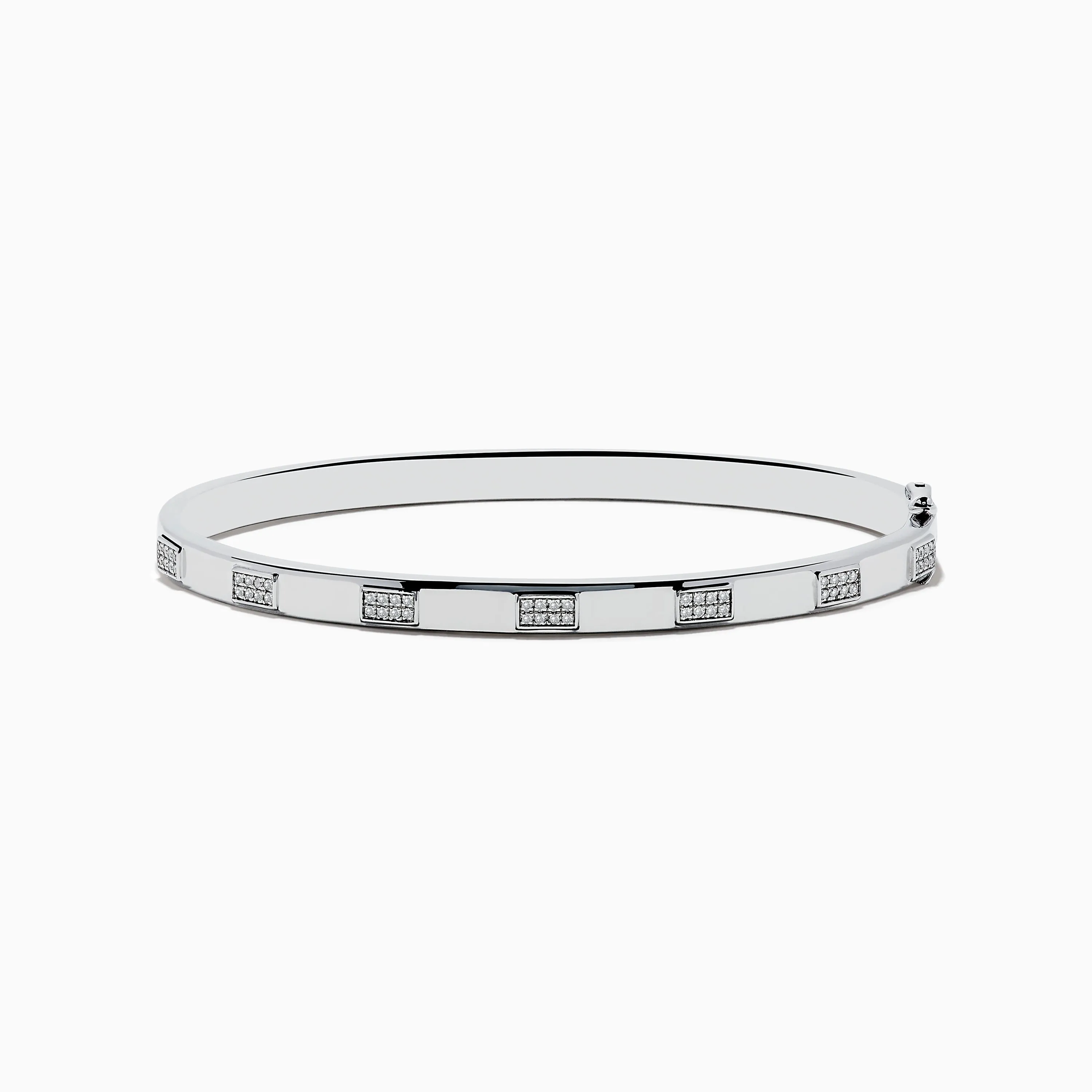 925 Sterling Silver and Diamond Bangle sold by Effy