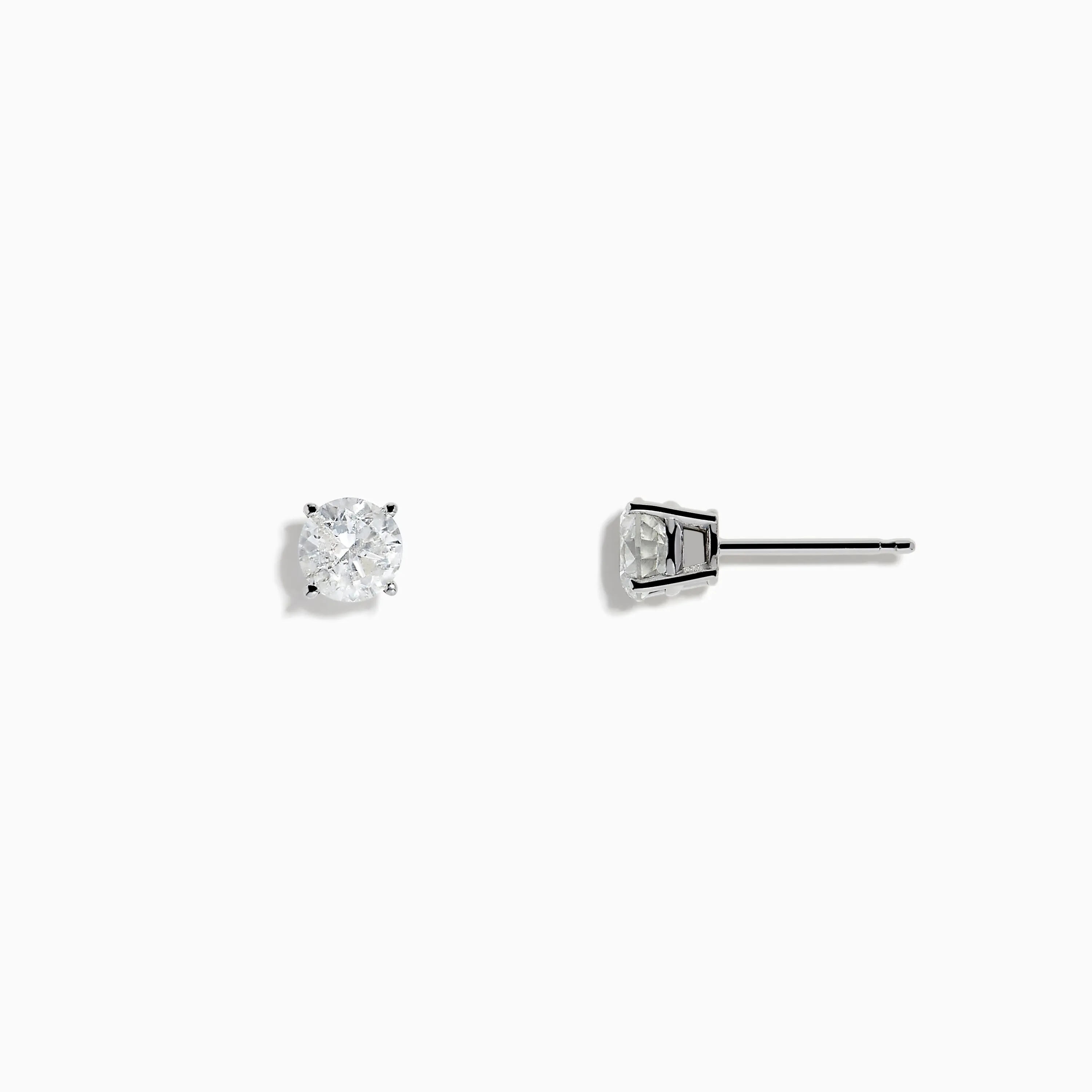 14K White Gold Diamond Solitaire Stud Earrings, 1.0 TCW sold by Effy product image thumbnail 2