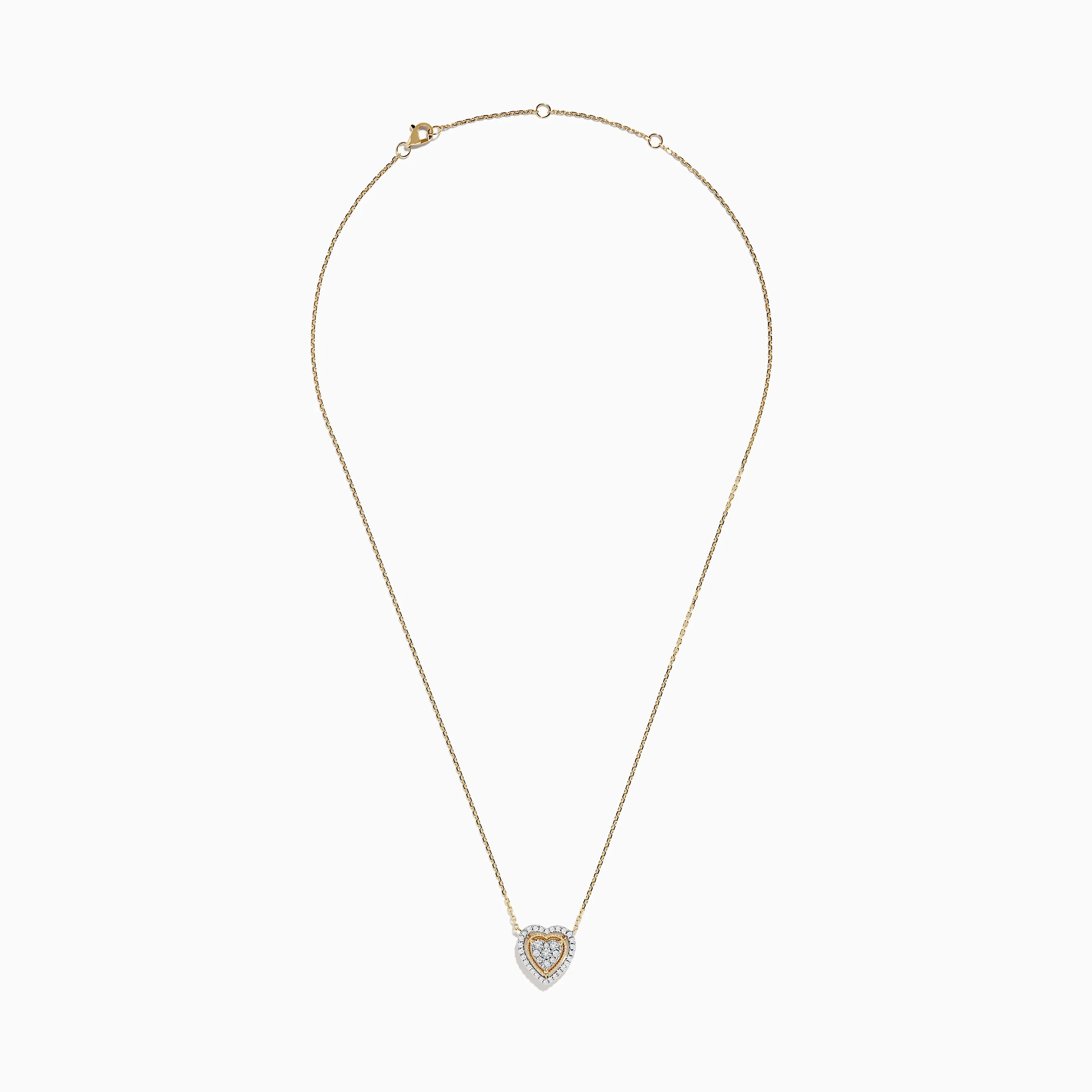 Novelty 14K Yellow Gold Diamond Heart Necklace sold by Effy product image thumbnail 2