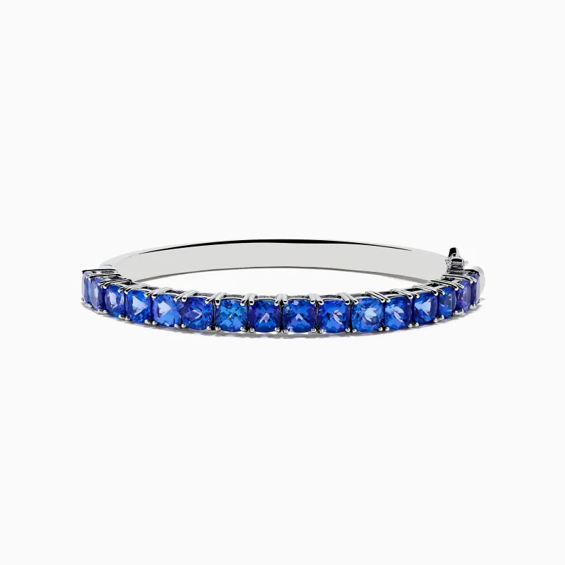 Nahla Siri 925 Silver Tanzanite Bangle sold by Effy