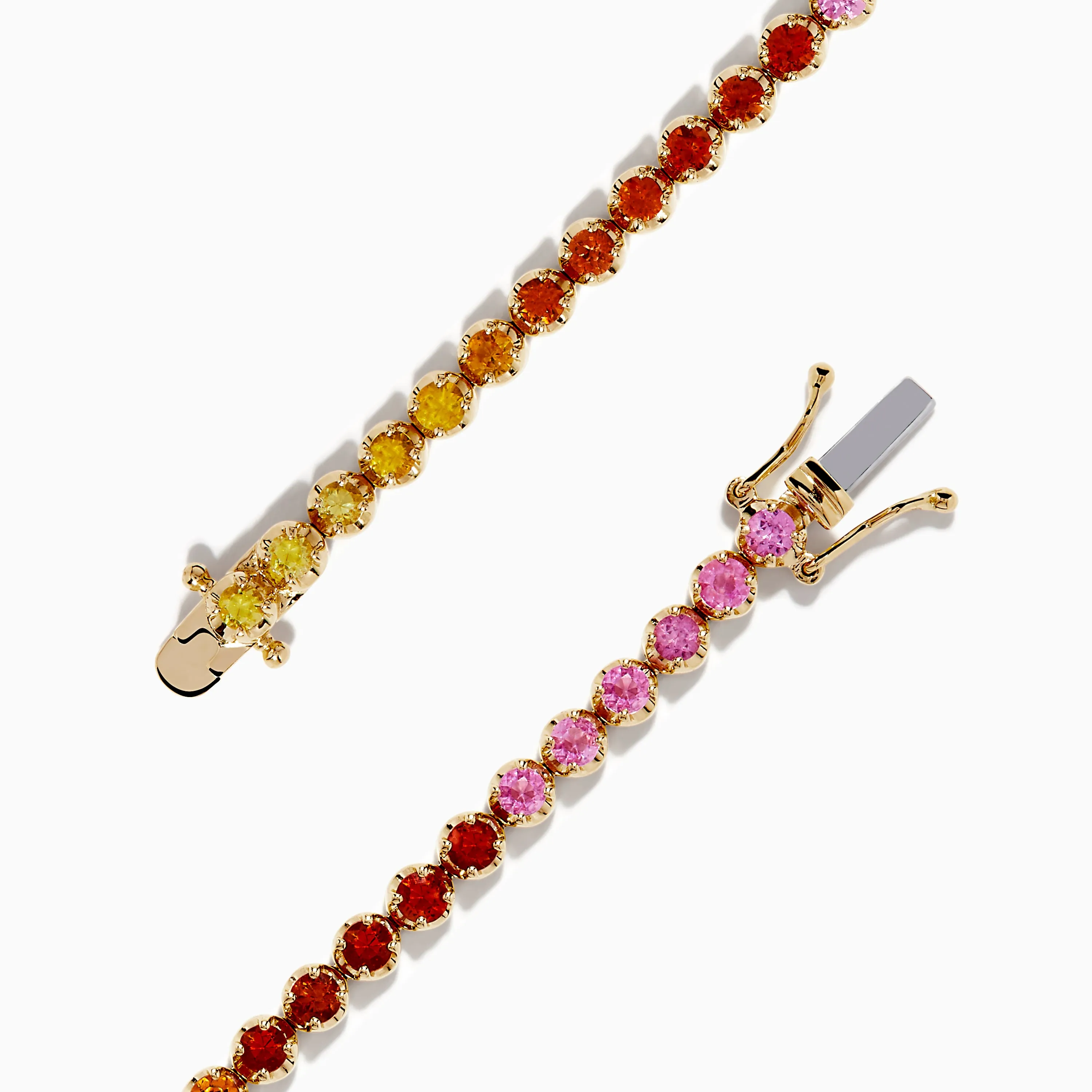 Watercolors 14K Yellow Gold Multi Sapphire Tennis Bracelet sold by Effy product image thumbnail 2