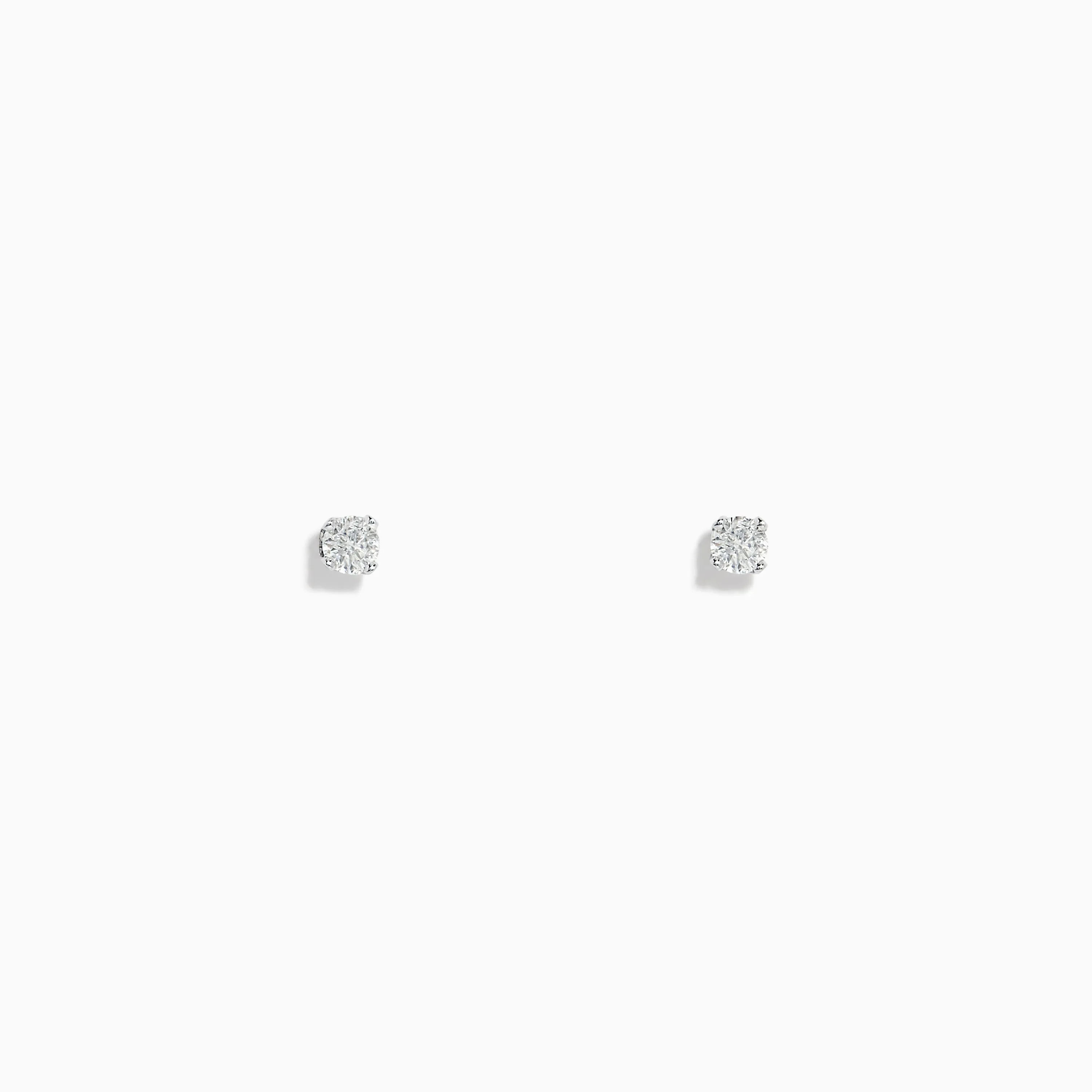 14K White Gold Diamond Solitaire Stud Earrings, 0.15 TCW sold by Effy