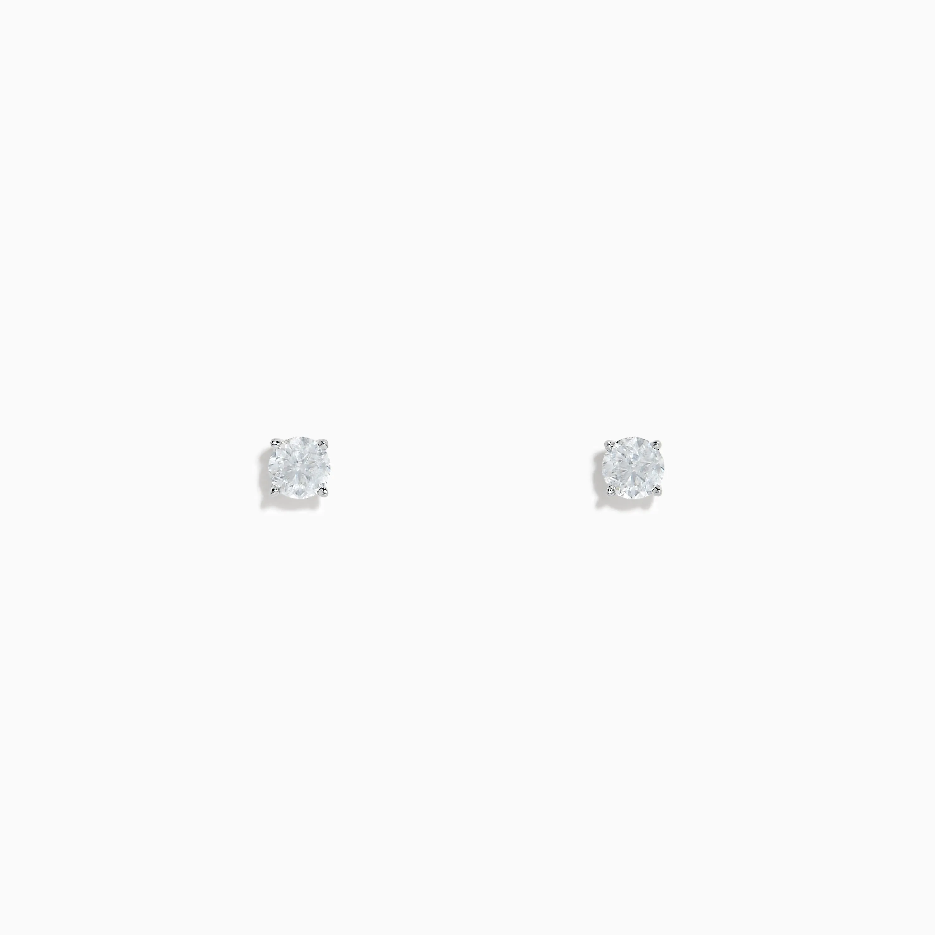 14K White Gold Diamond Solitaire Stud Earrings, 0.33 TCW sold by Effy