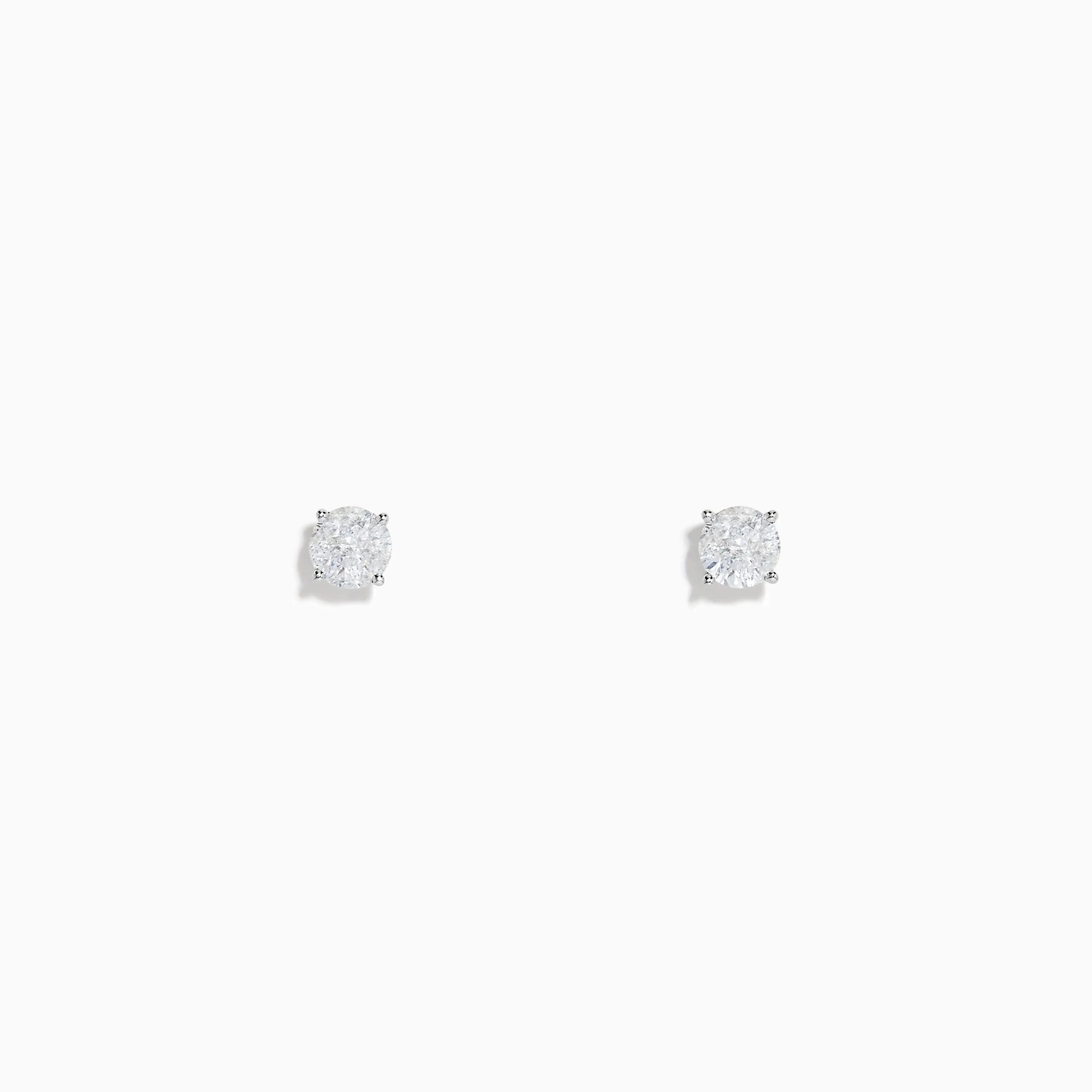 14K White Gold Diamond Solitaire Stud Earrings, 0.50 TCW sold by Effy