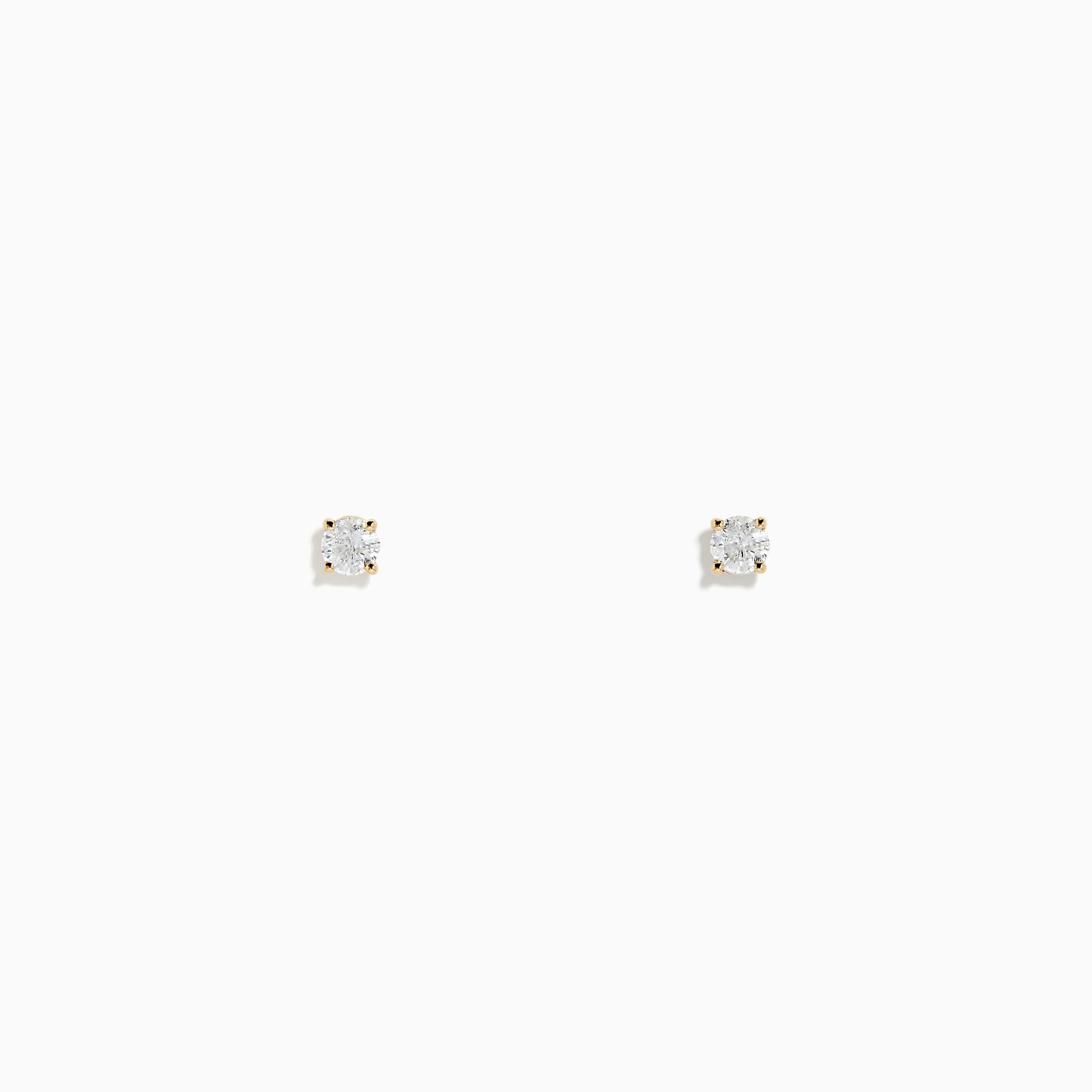 14K Yellow Gold Diamond Solitaire Stud Earrings, 0.15 TCW sold by Effy