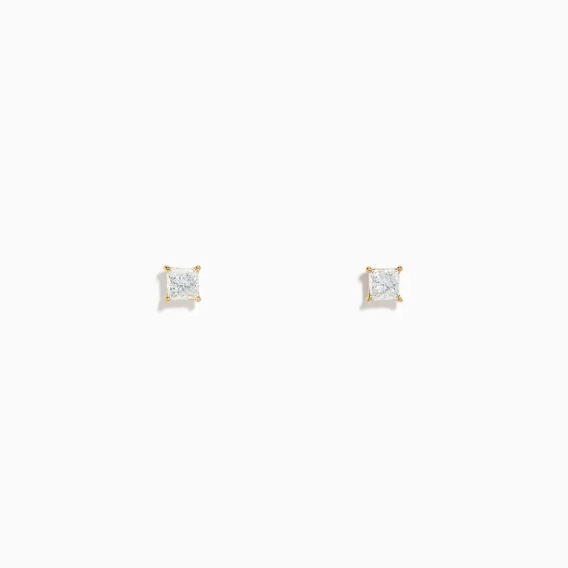 14K Yellow Gold Diamond Solitaire Stud Earrings, 0.25 TCW sold by Effy