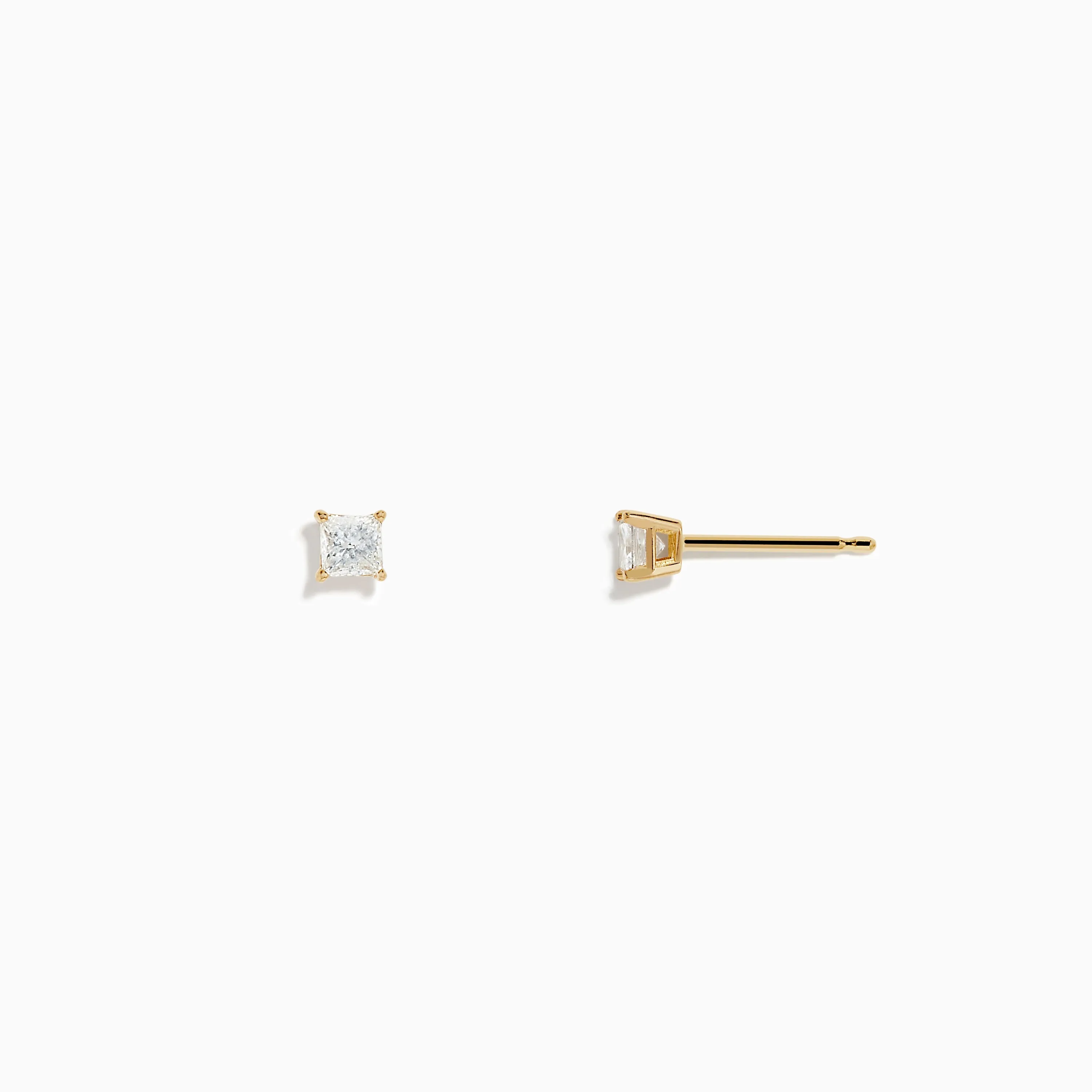 14K Yellow Gold Diamond Solitaire Stud Earrings, 0.25 TCW sold by Effy product image thumbnail 2