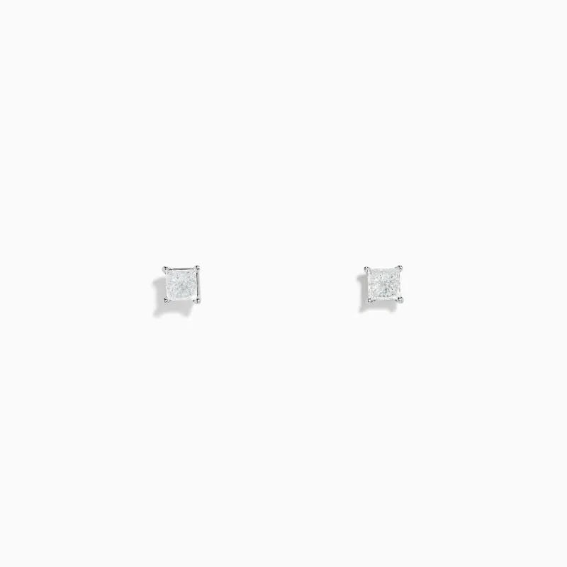 14K White Gold Diamond Solitaire Stud Earrings, 0.25 TCW sold by Effy