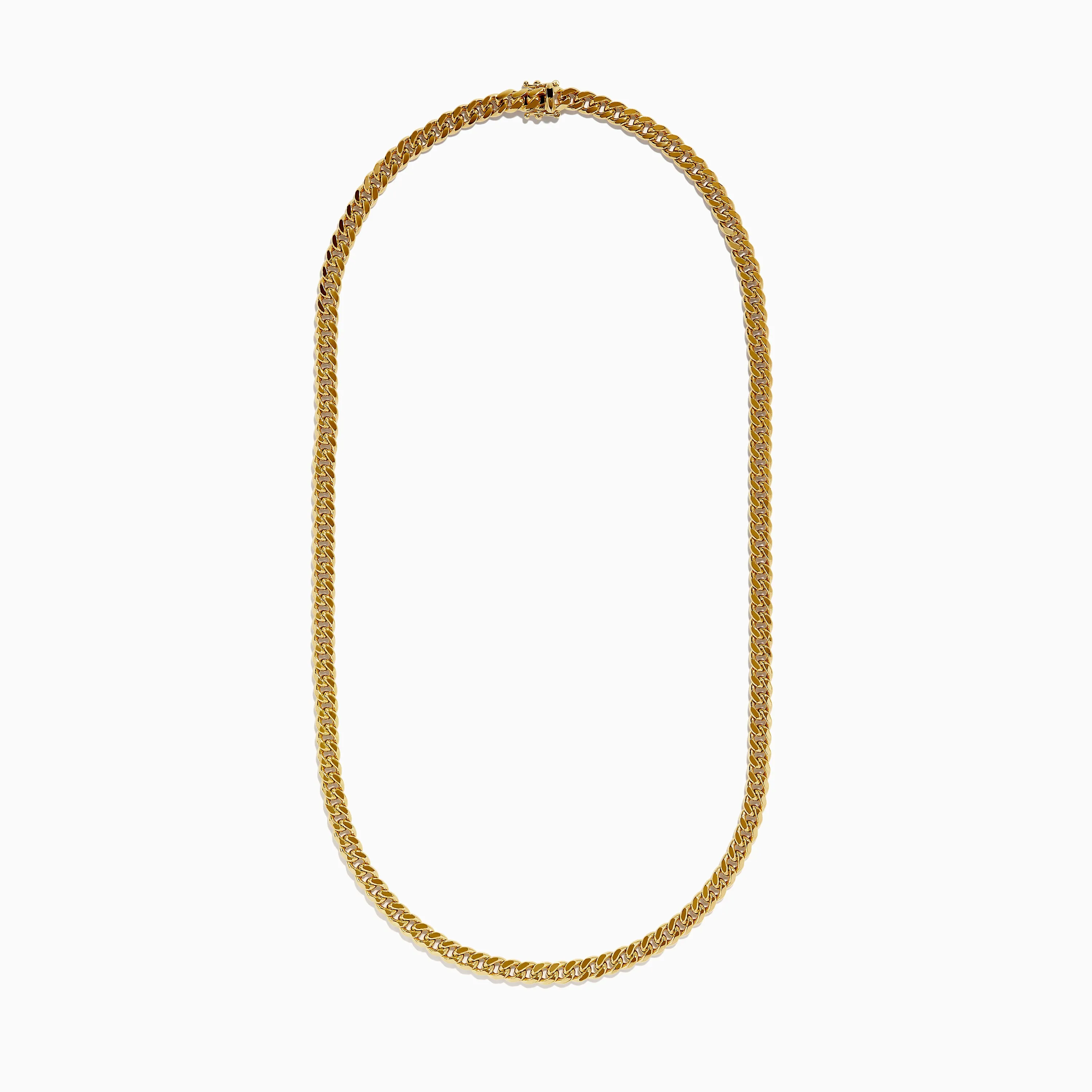 Men's 14K Yellow Gold Hollow Cuban Chain Necklace - 22'' sold by Effy product image thumbnail 2