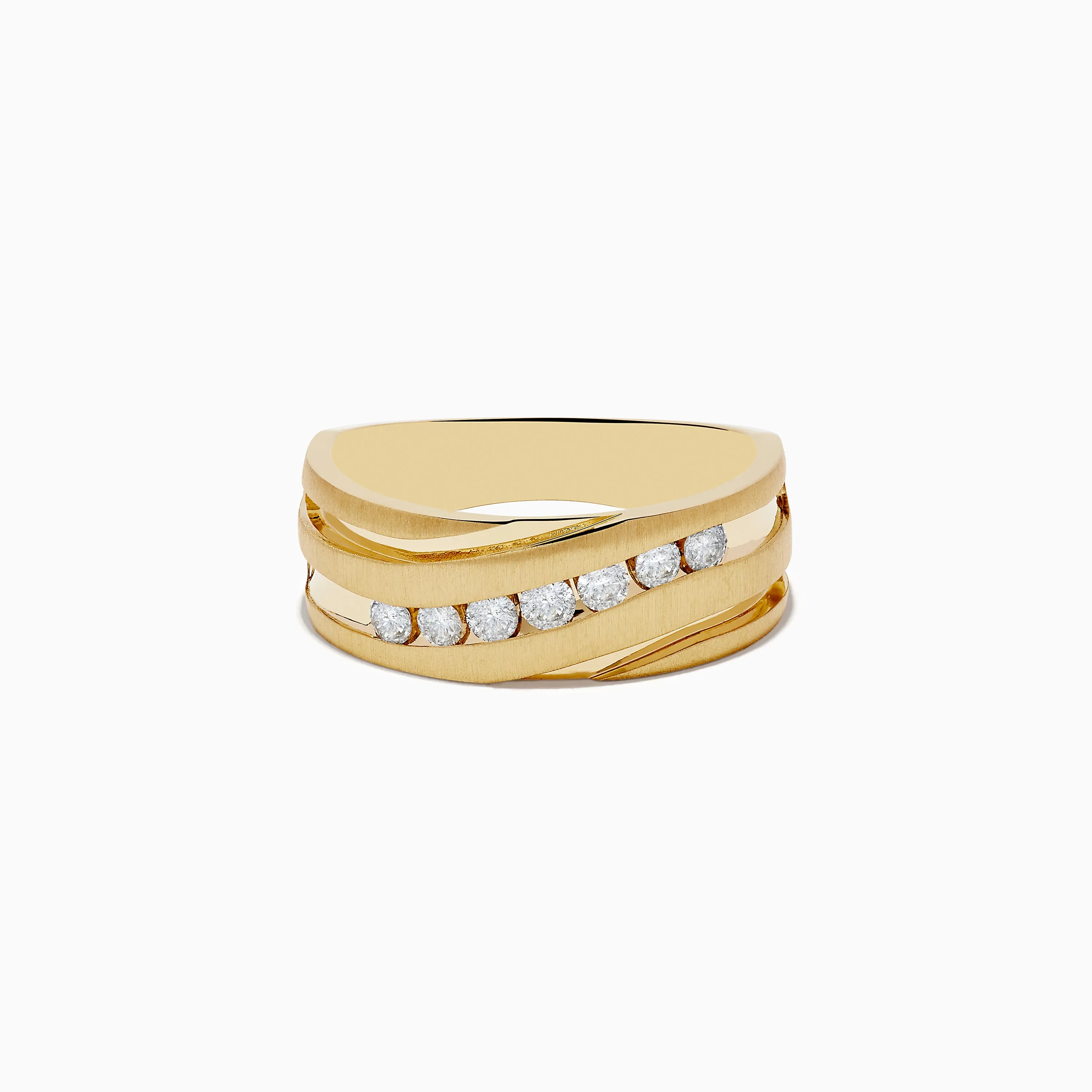 Men's 14K Yellow Gold Diamond Ring sold by Effy