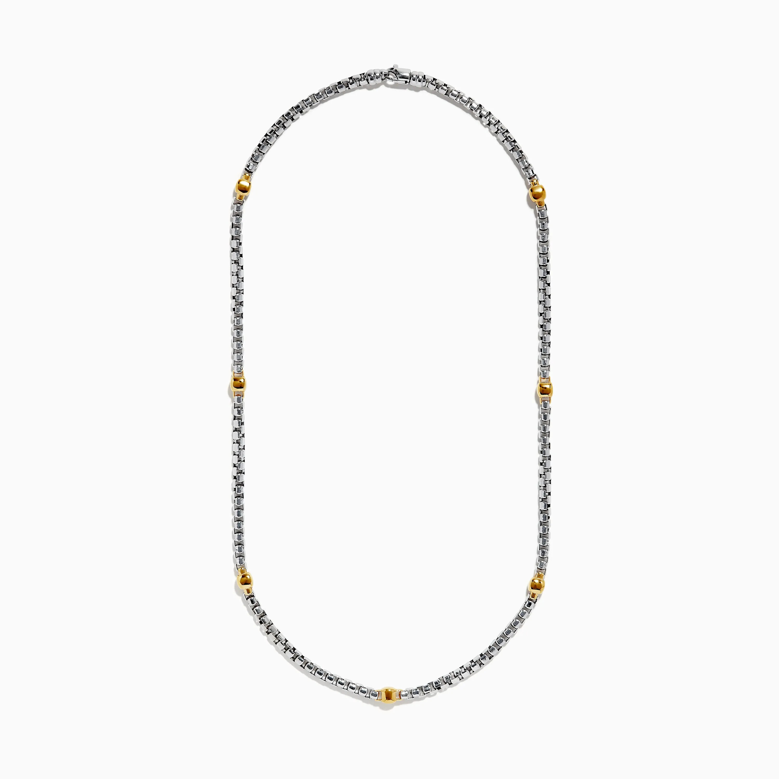Men's 925 Sterling Silver and Yellow Gold Plated Necklace sold by Effy product image thumbnail 2