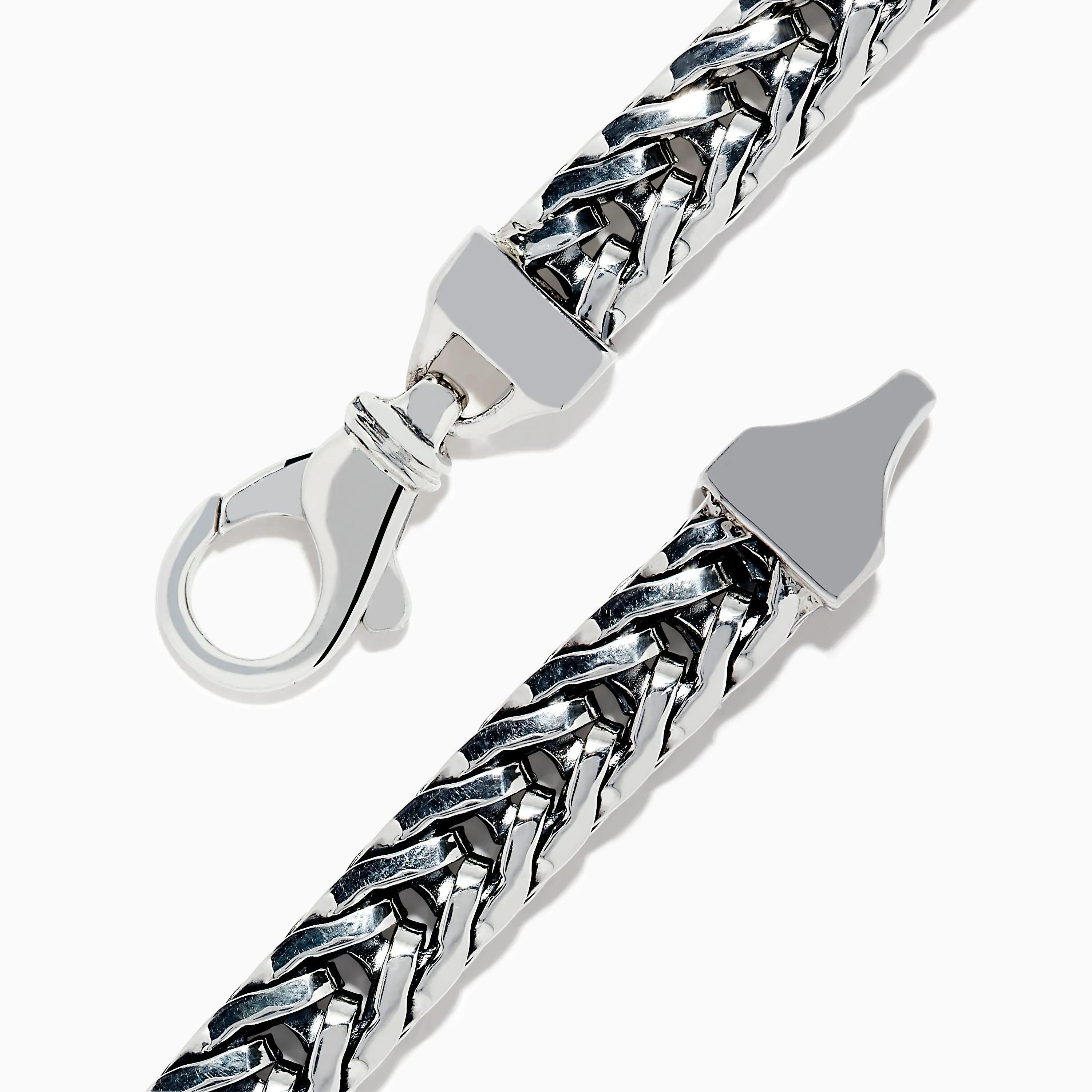Men's 925 Sterling Silver and 14K Yellow Gold Sapphire Chain Link Bracelet 2.0 TCW sold by Effy product image thumbnail 2