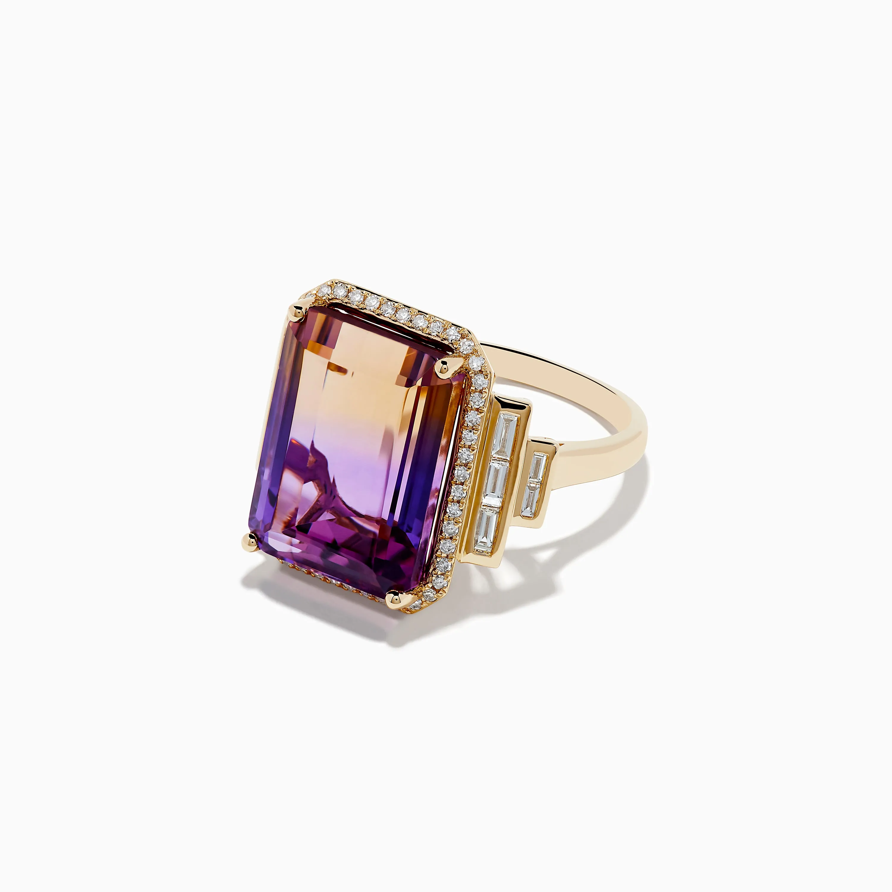 14K Yellow Gold Ametrine and Diamond Ring sold by Effy product image thumbnail 2