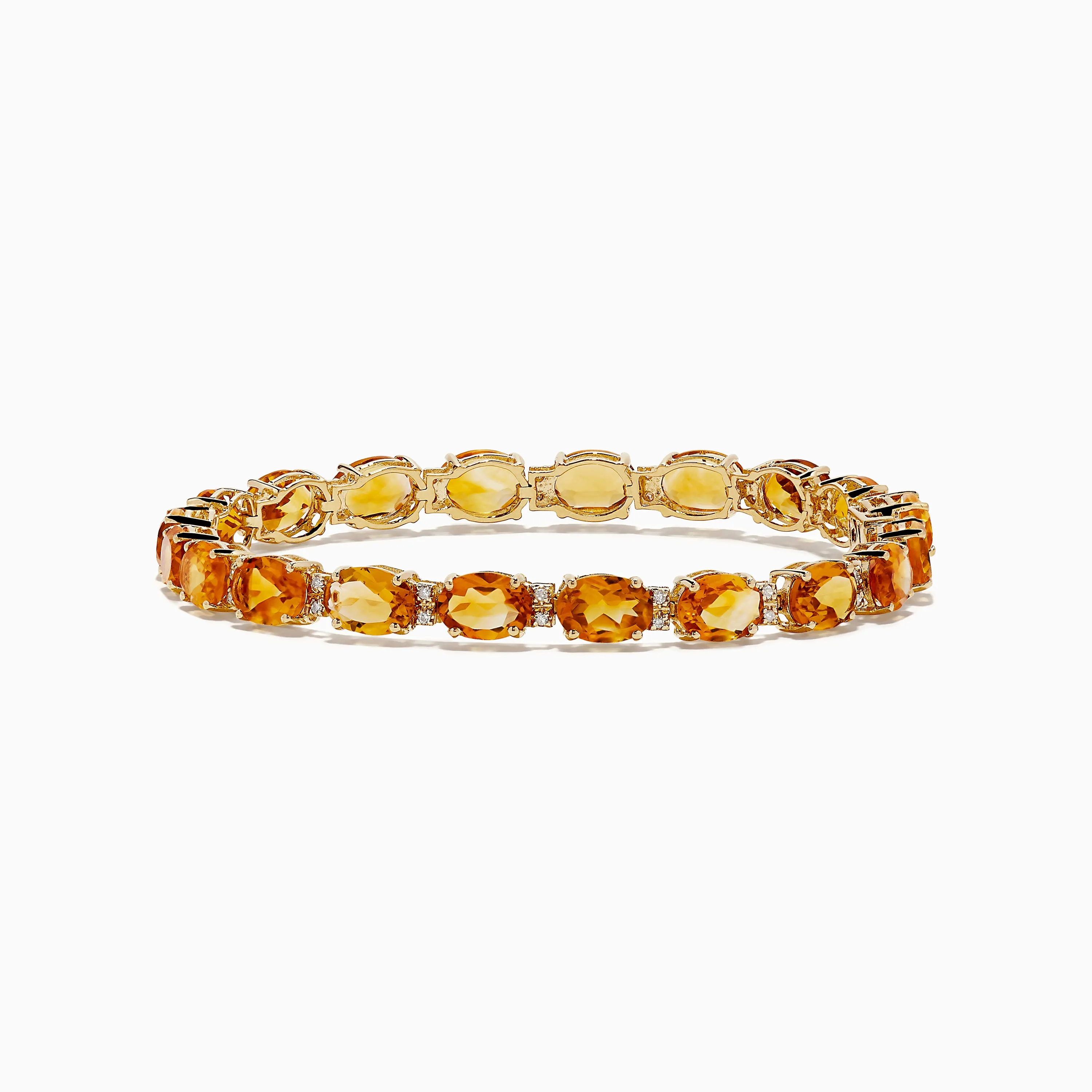 Sunset 14K Yellow Gold Citrine Tennis Bracelet 19.15 TCW sold by Effy