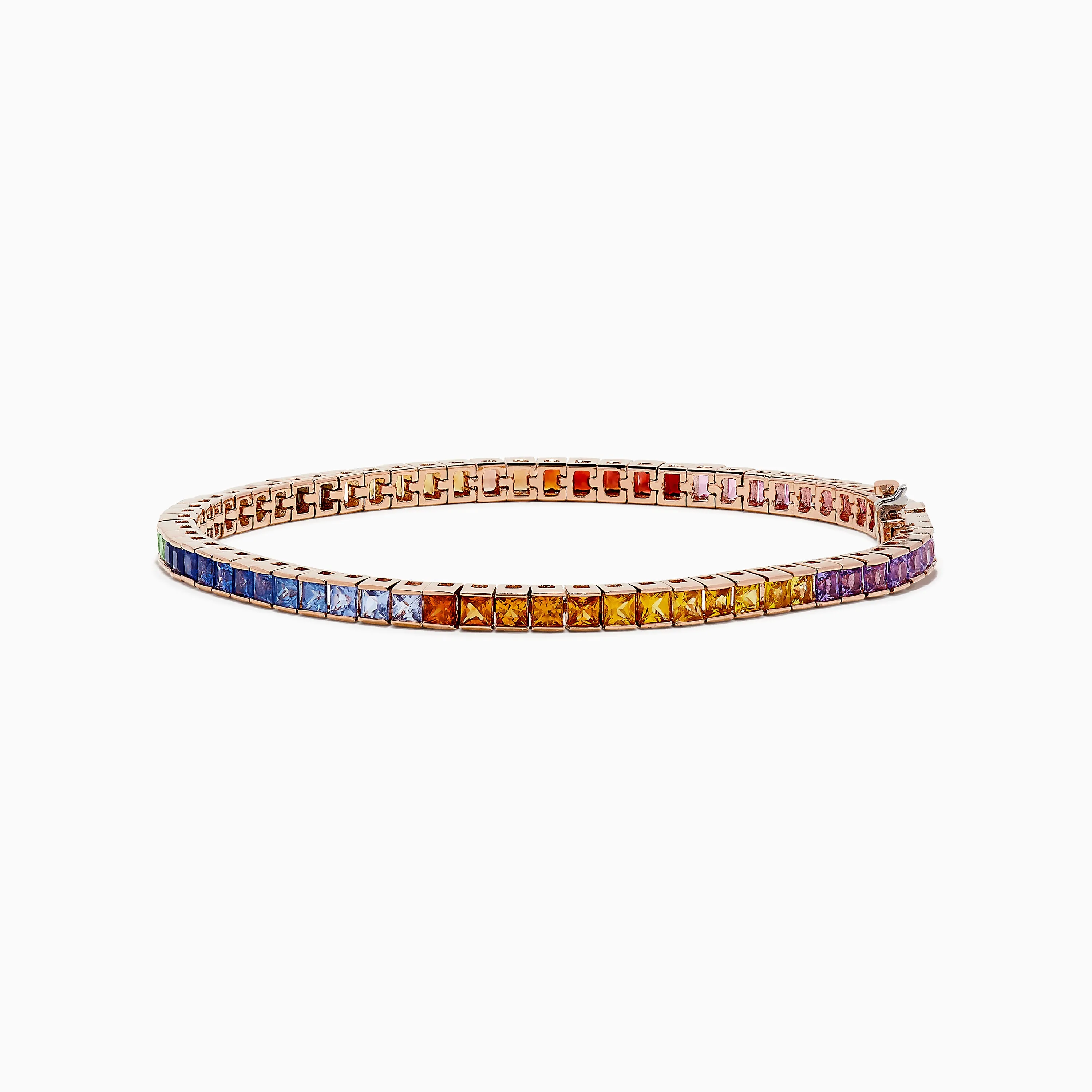 Watercolors 14K Rose Gold Multi Sapphire Bracelet sold by Effy product image thumbnail 3