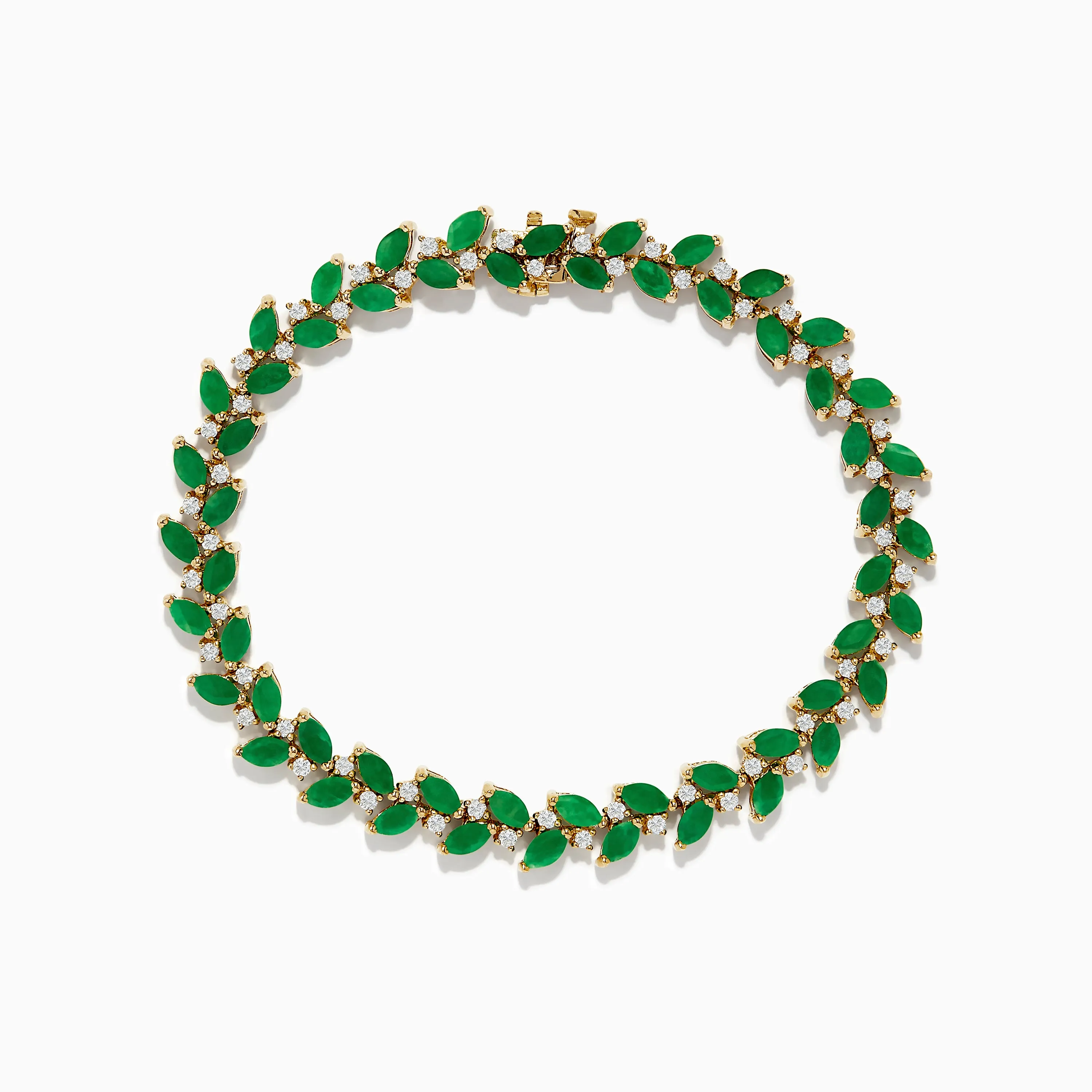 Brasilica 14K Yellow Gold Emerald and Diamond Bracelet sold by Effy