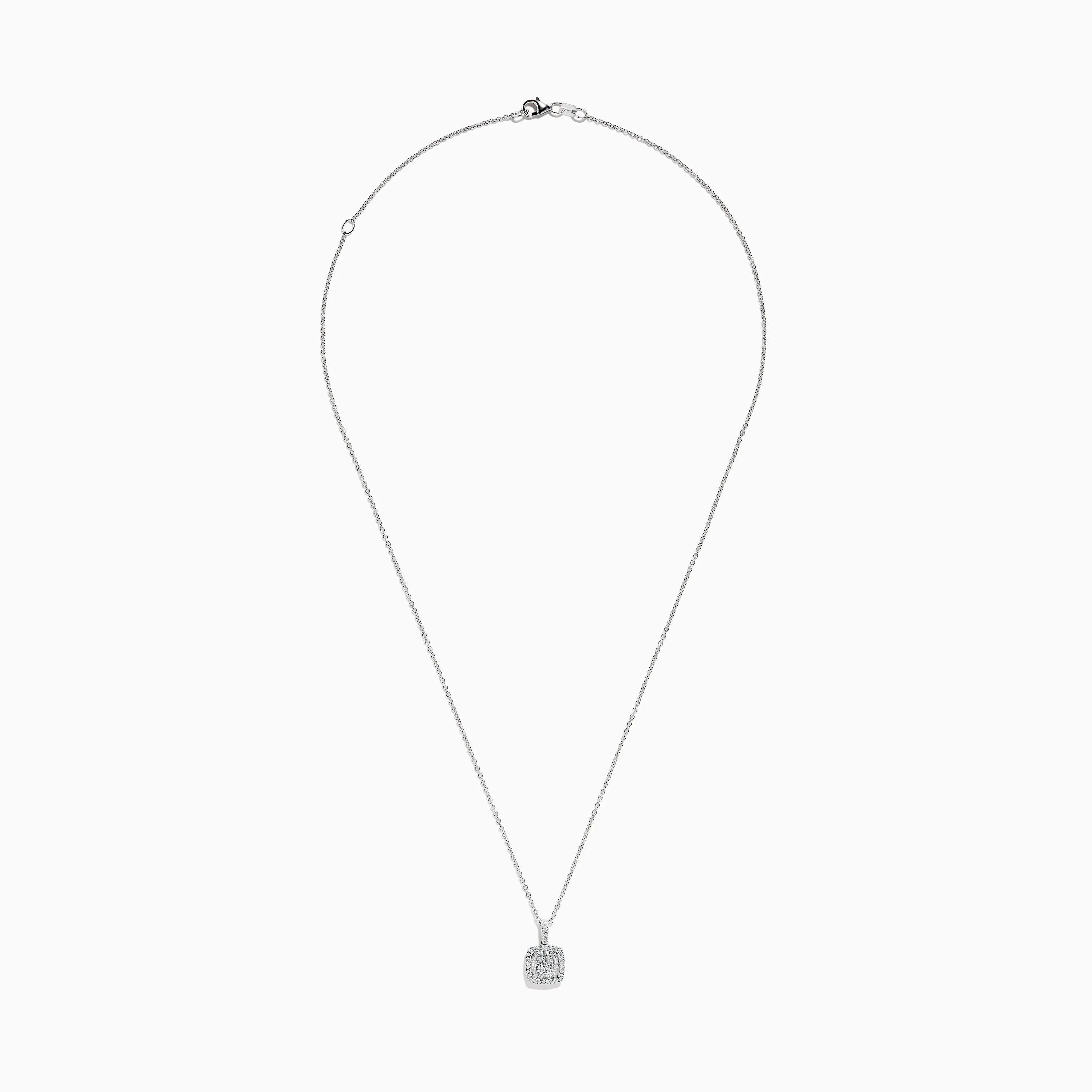 Classique 14K White Gold DIamond Pendant 0.31 TCW sold by Effy product image thumbnail 2