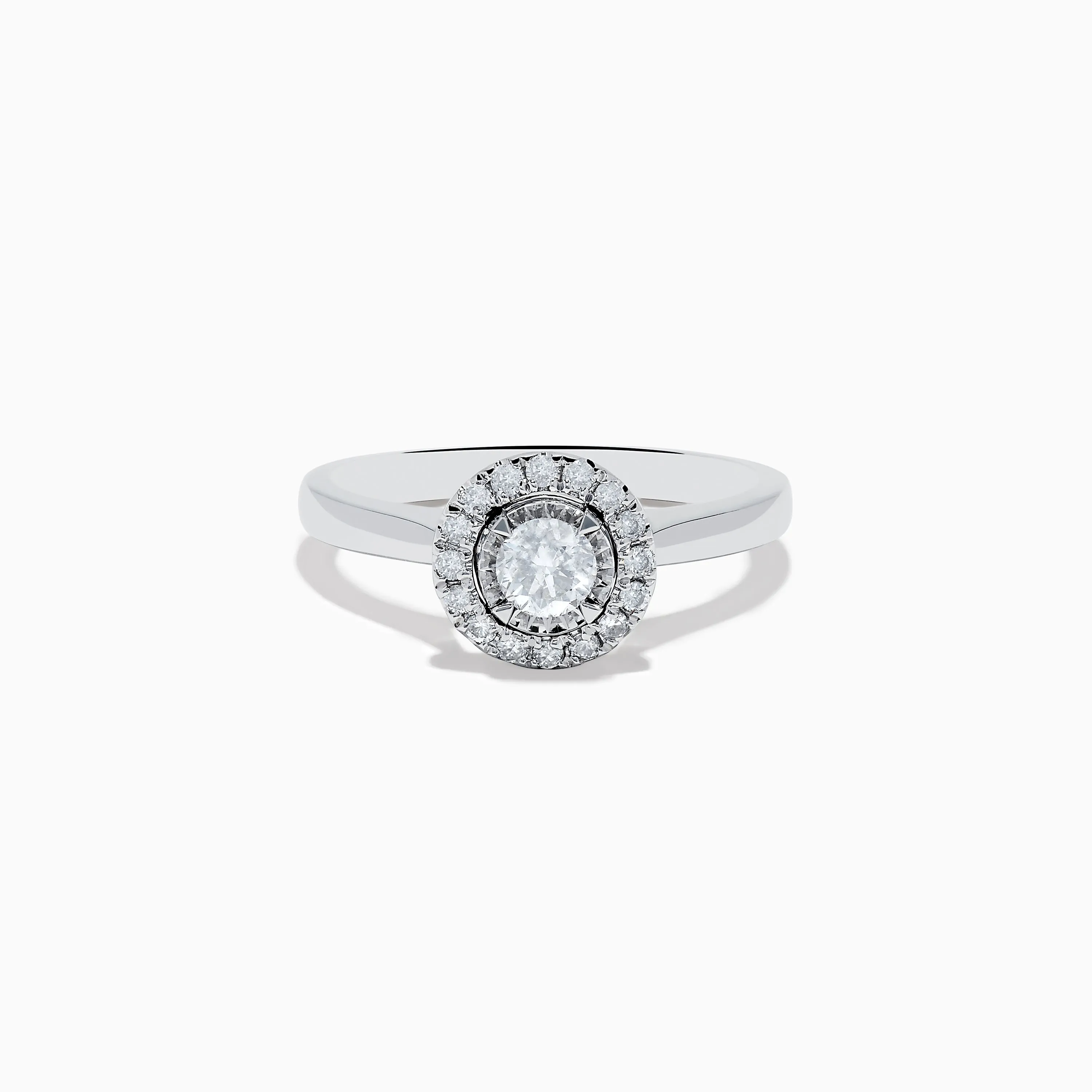Pave Classica 14K White Gold Diamond Ring sold by Effy