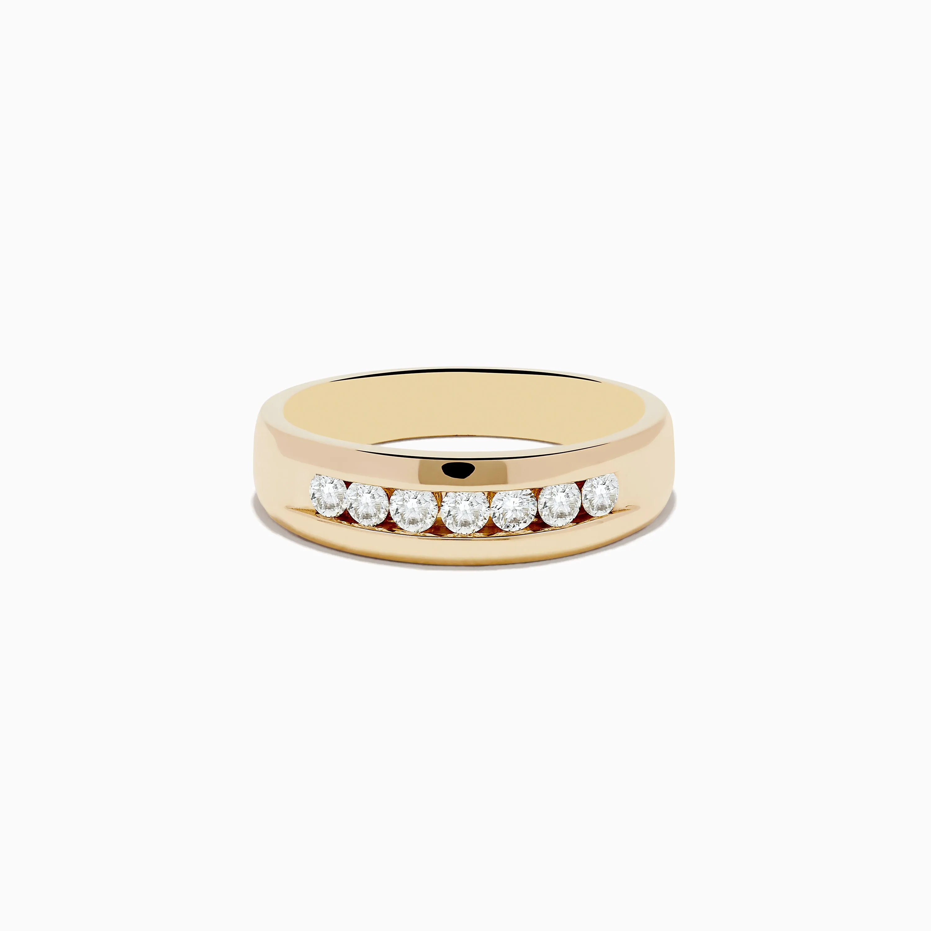 Men's 14K Yellow Gold Diamond Channel Set Ring sold by Effy