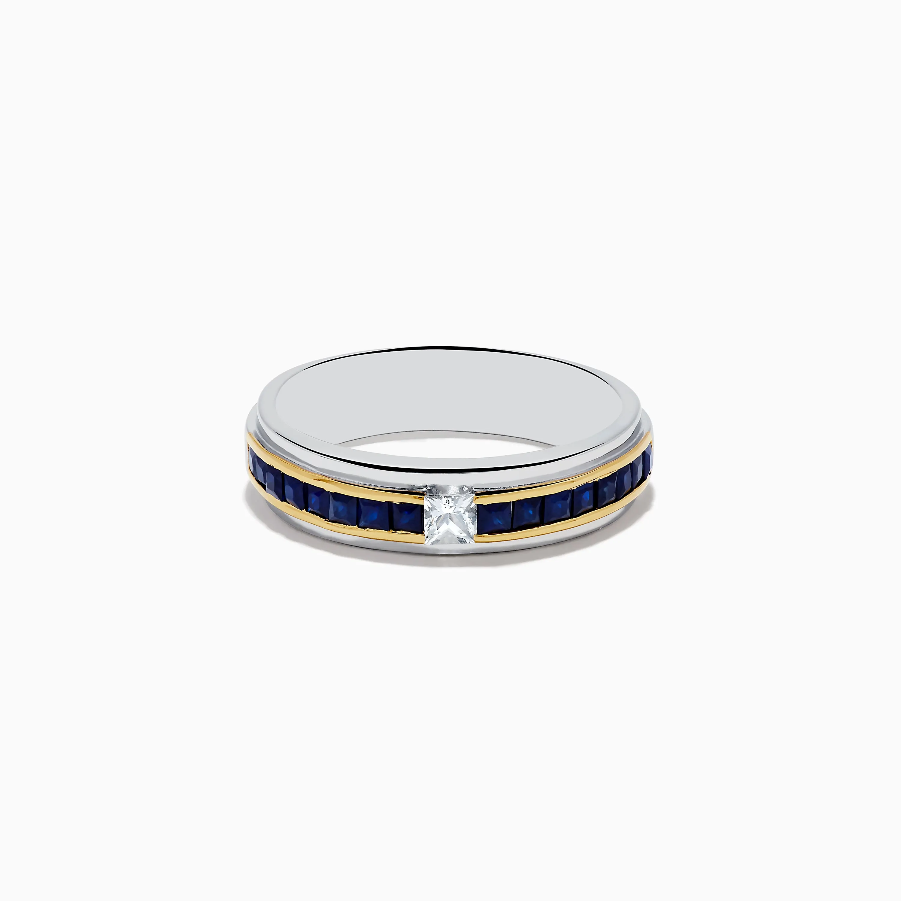 925 Men's Sterling Silver Sapphire Ring sold by Effy
