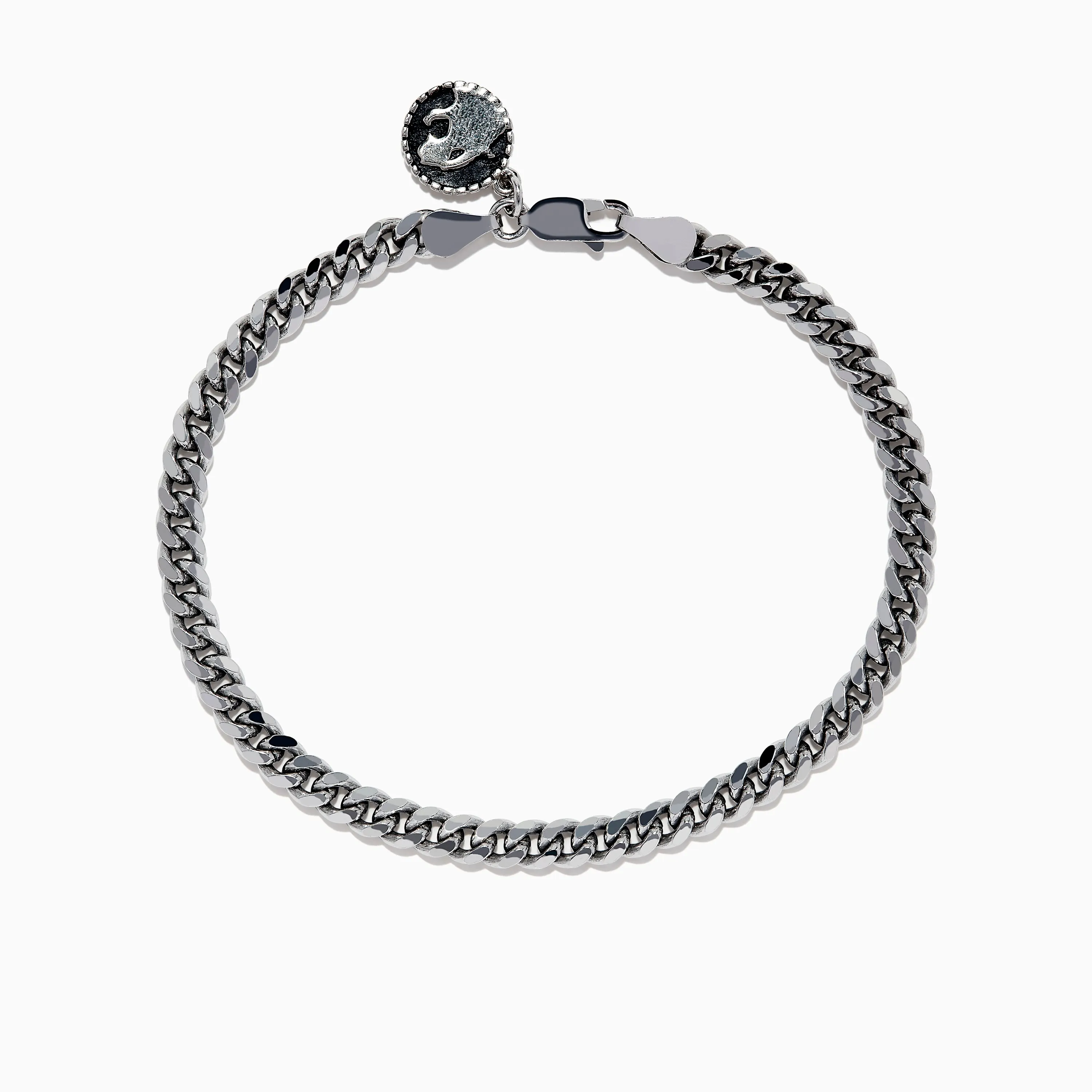 925 Men's Sterling Silver Curb Chain Link Bracelet sold by Effy