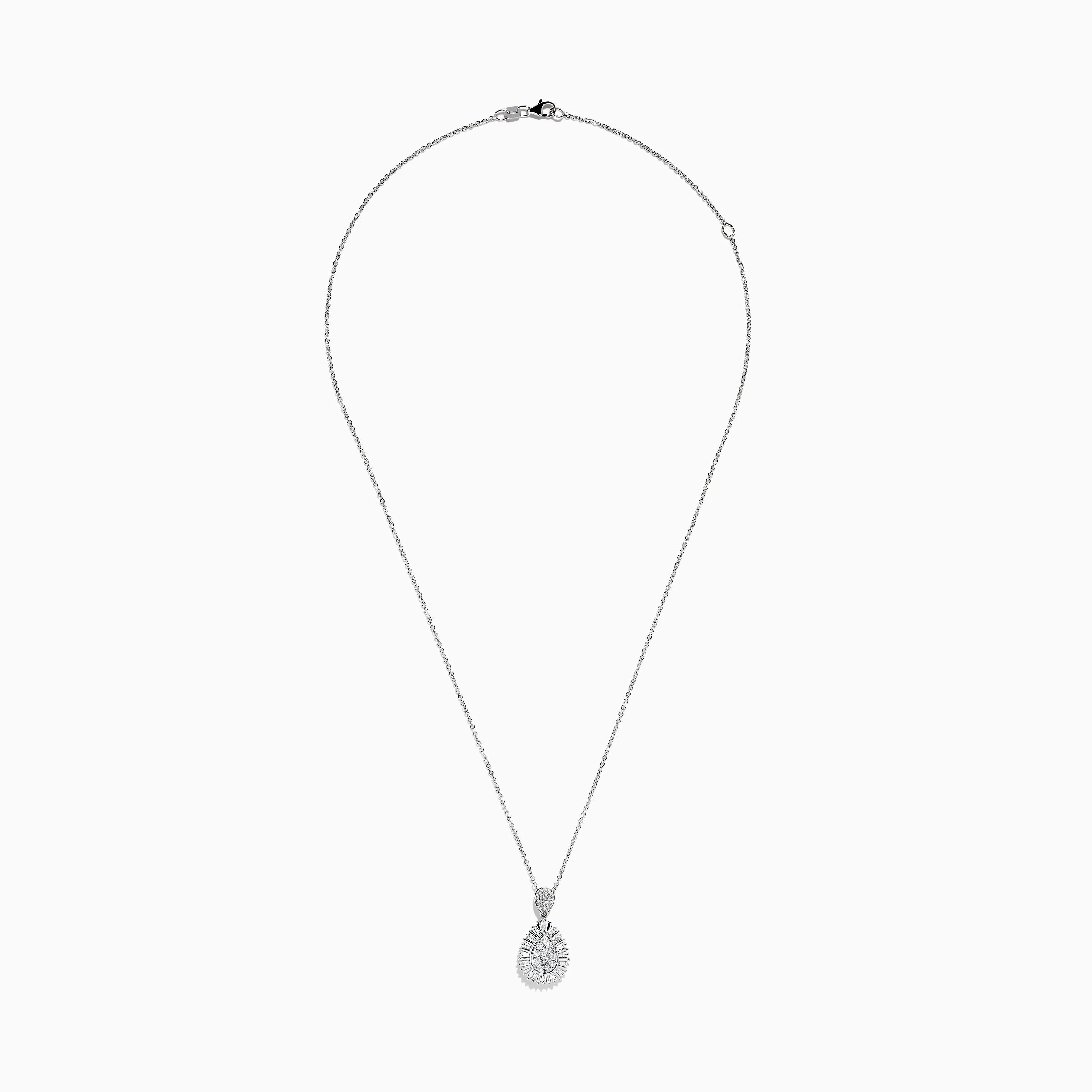Classique 14K White Gold Diamond Pendant sold by Effy product image thumbnail 2