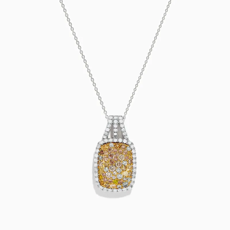 Canare 14K 2-Tone Gold Yellow and White Diamond Pendant sold by Effy