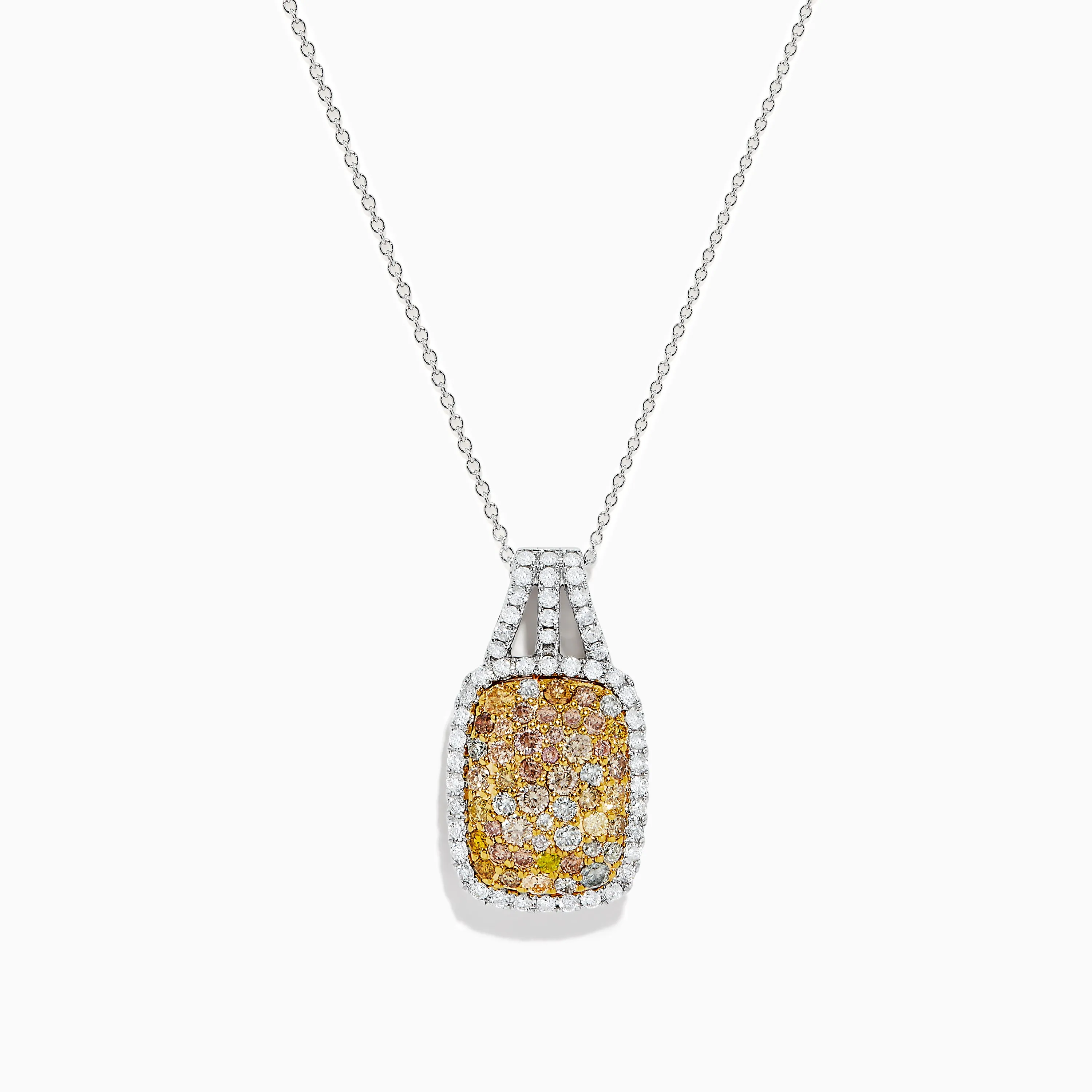 Canare 14K 2-Tone Gold Yellow and White Diamond Pendant sold by Effy