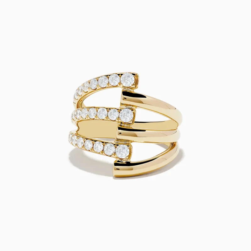 D'Oro 14K Yellow Gold Diamond Ring sold by Effy