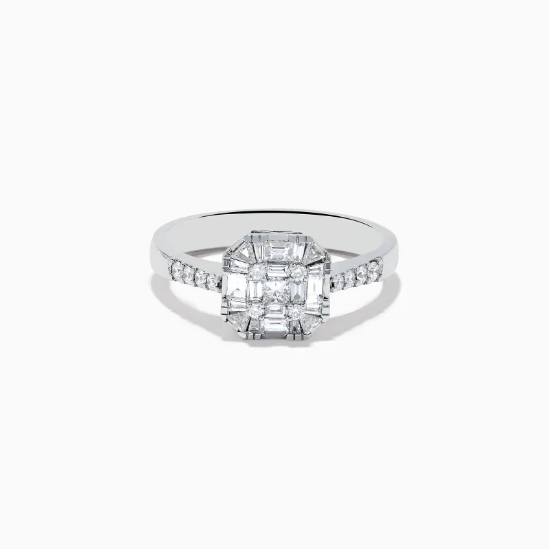 Classique 14K White Gold Diamond Ring sold by Effy