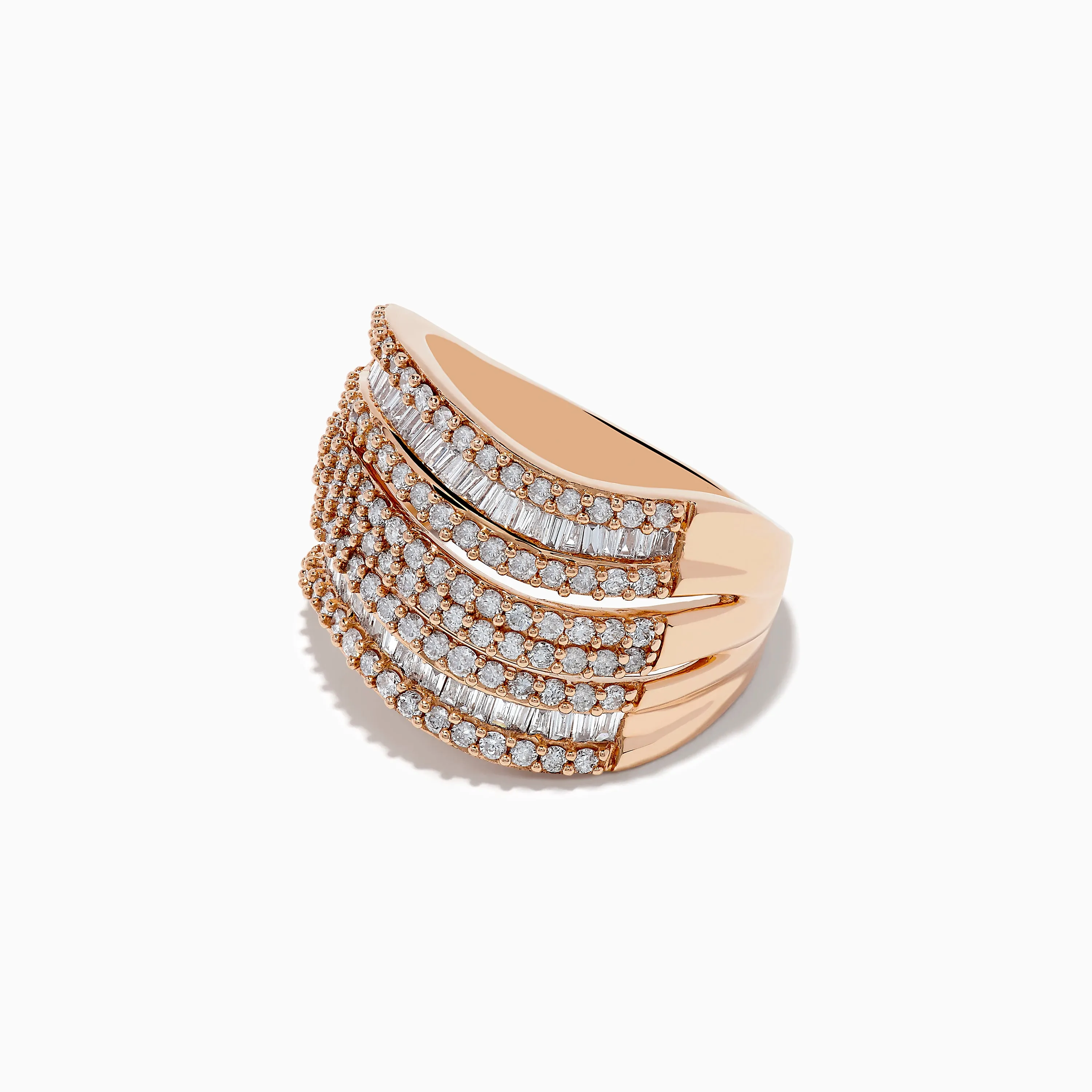 Pave Rose 14K Rose Gold Diamond Ring sold by Effy product image thumbnail 2