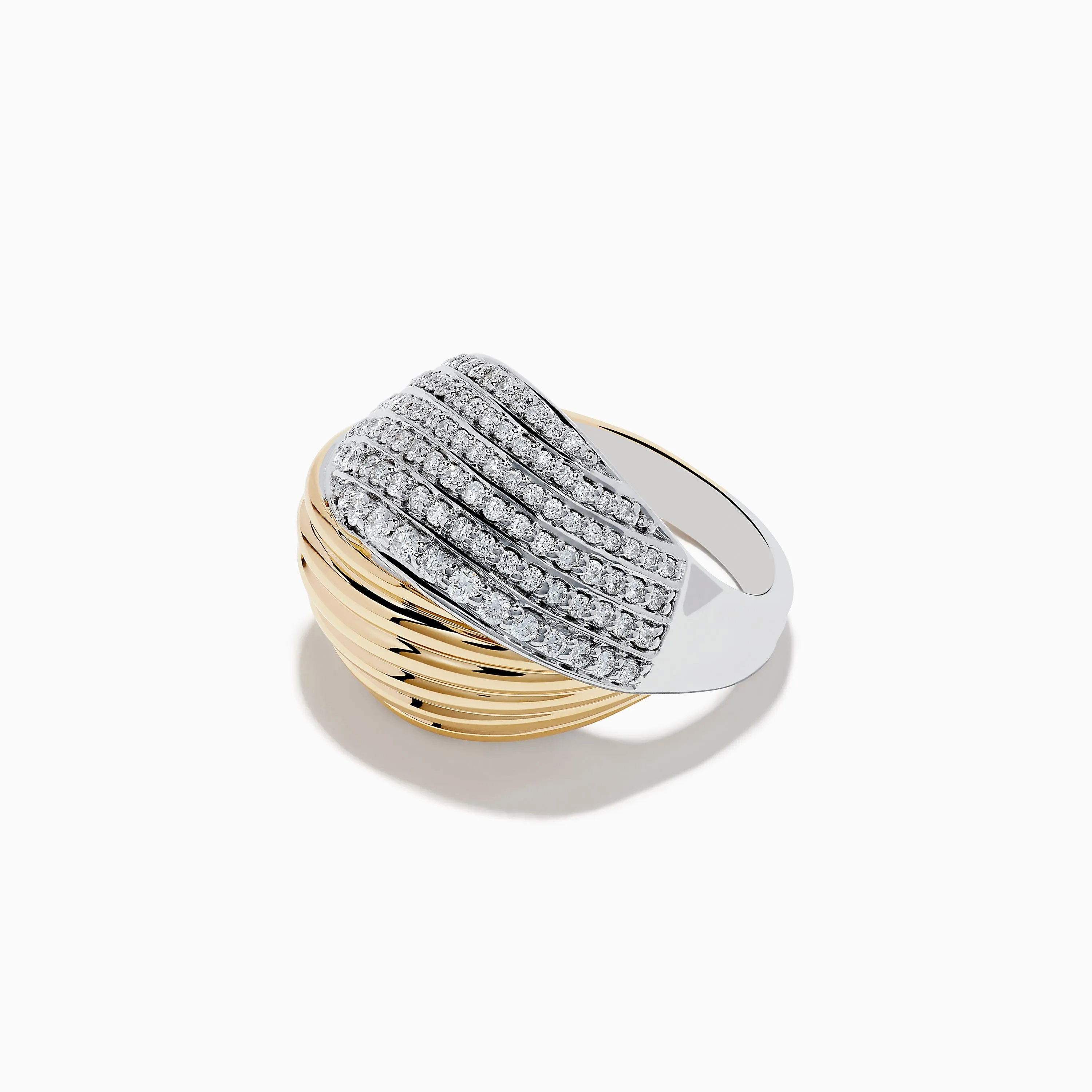 Duo 14K White and Yellow Gold Diamond Ring sold by Effy product image thumbnail 2