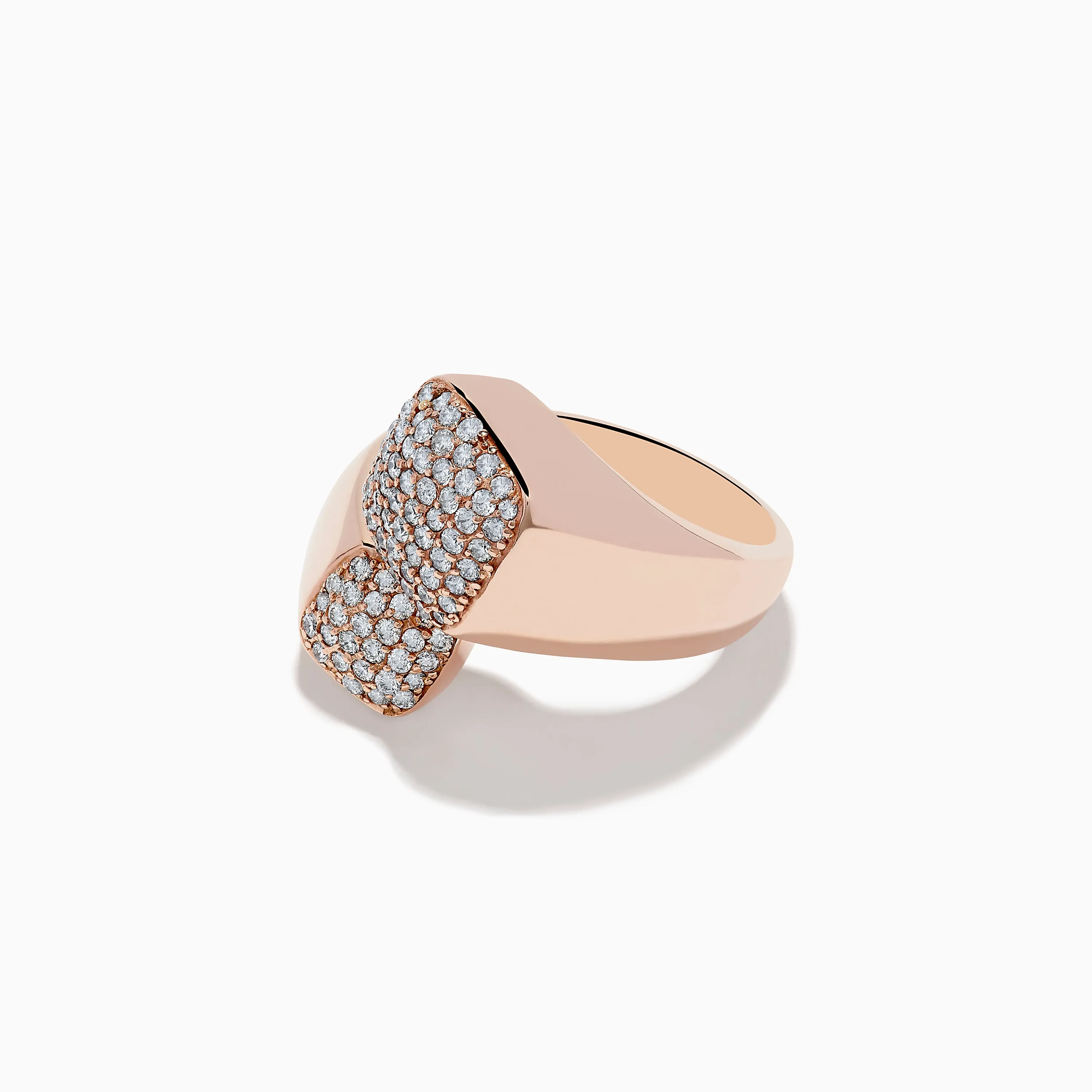 Pave Rose 14K Rose Gold Diamond Bipass Ring sold by Effy product image thumbnail 2