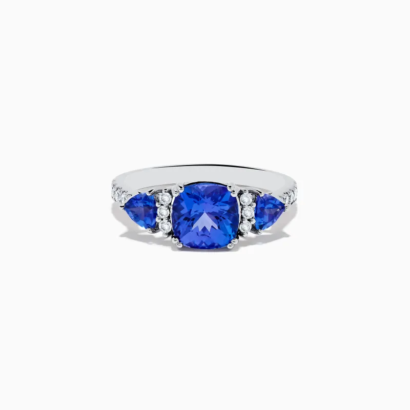 Nahla Siri 14K White Gold Tanzanite and Diamond Ring sold by Effy